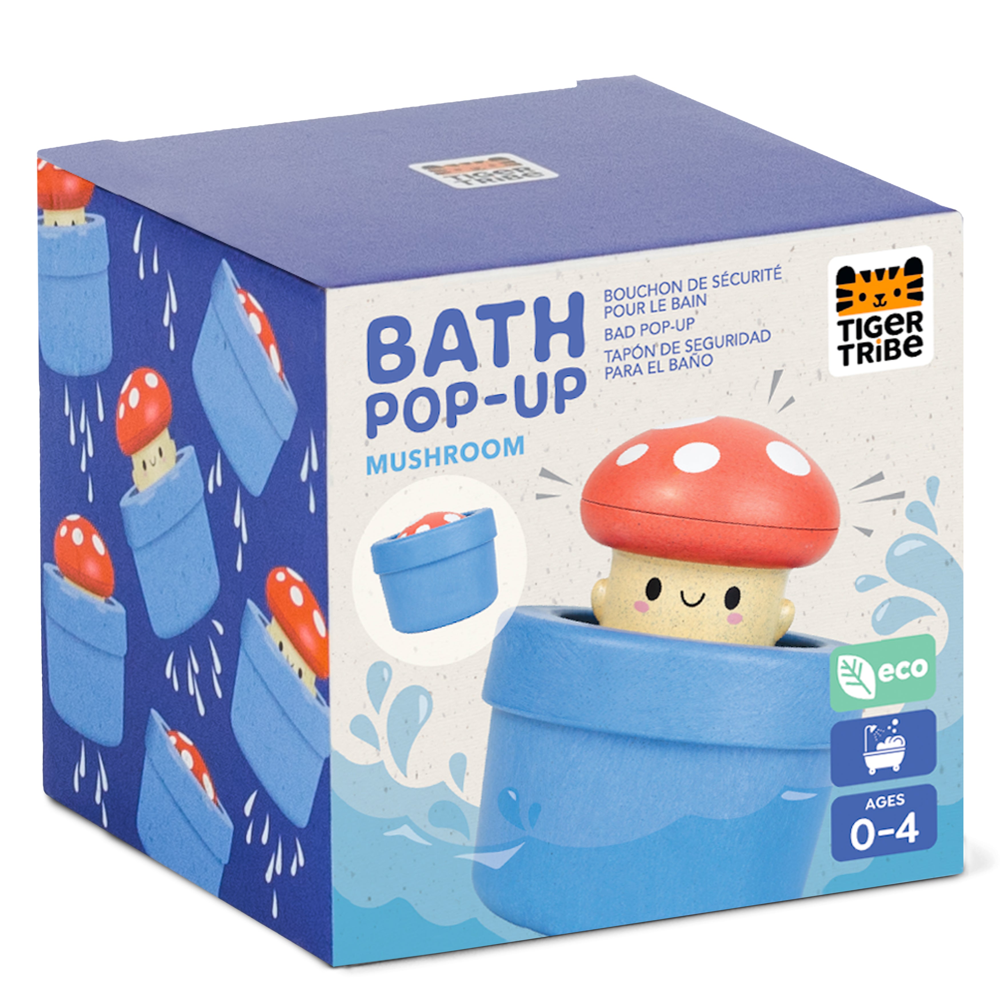 Tiger Tribe Bath Pop-Up – Mushroom
