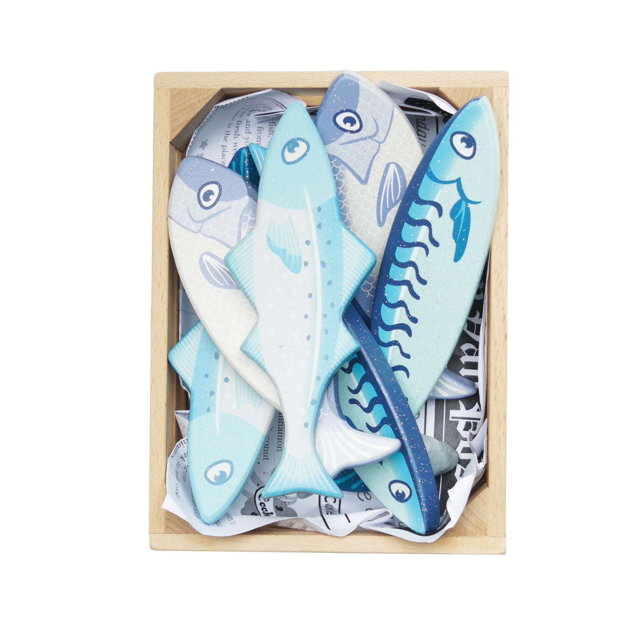 Le Toy Van Wooden Fish Market Crate