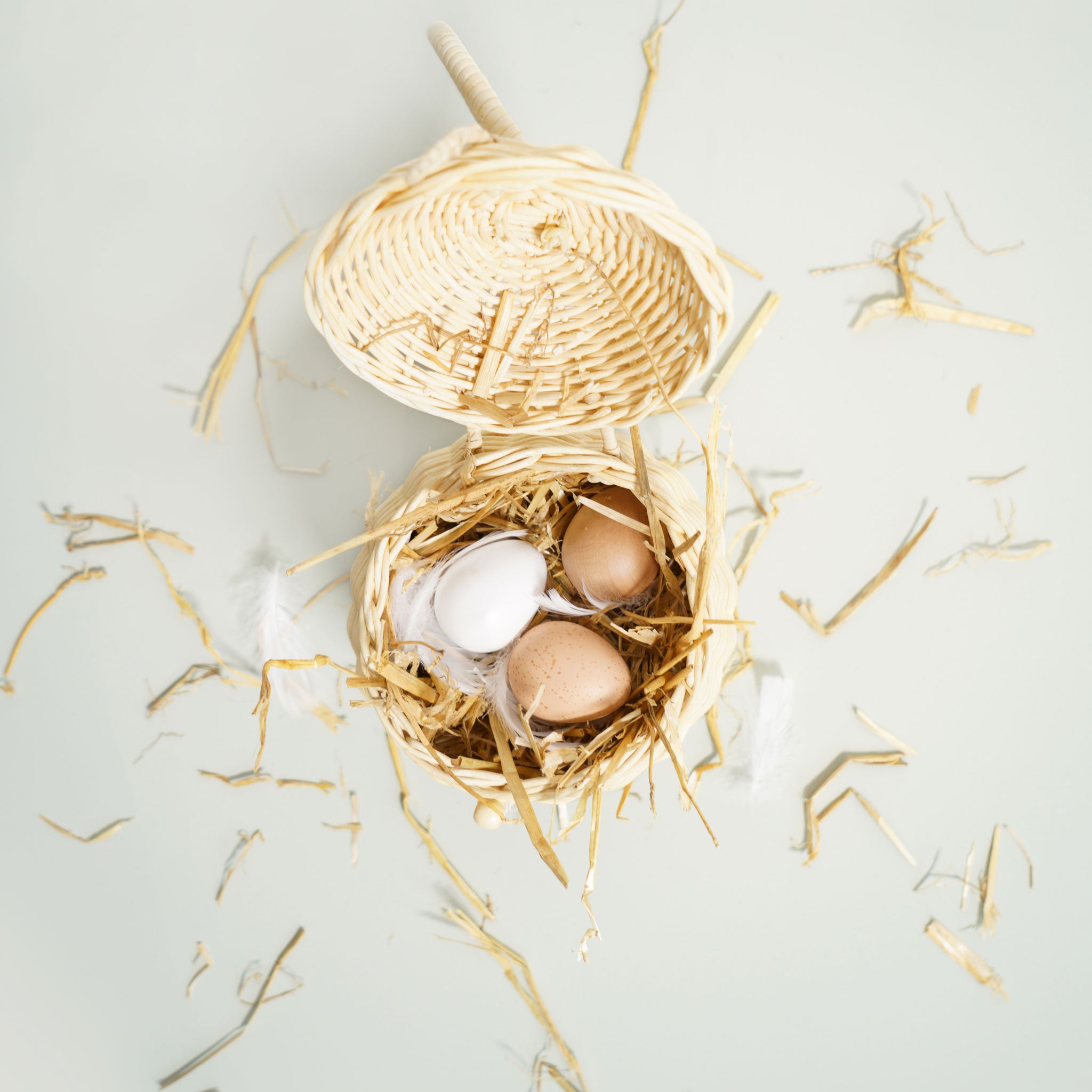 Le Toy Van Wooden Farm Eggs Market Crate