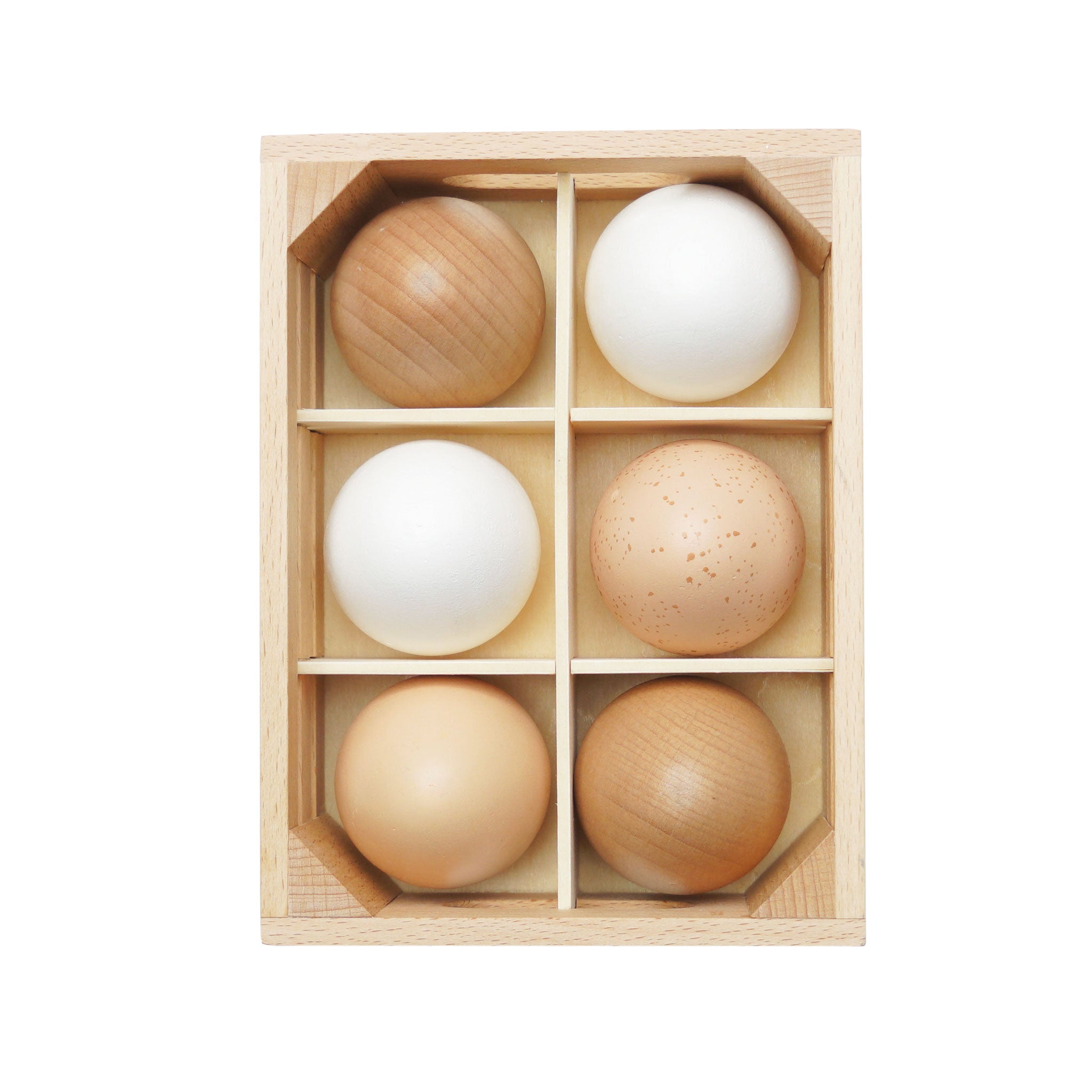 Le Toy Van Wooden Farm Eggs Market Crate