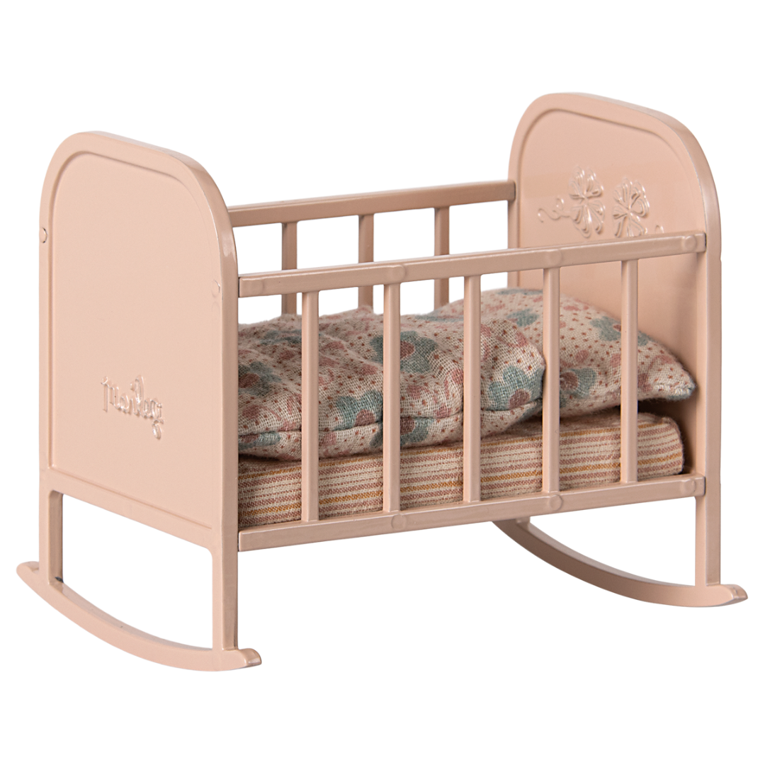 Maileg My Tiny Mouse Cradle – Light Rose
