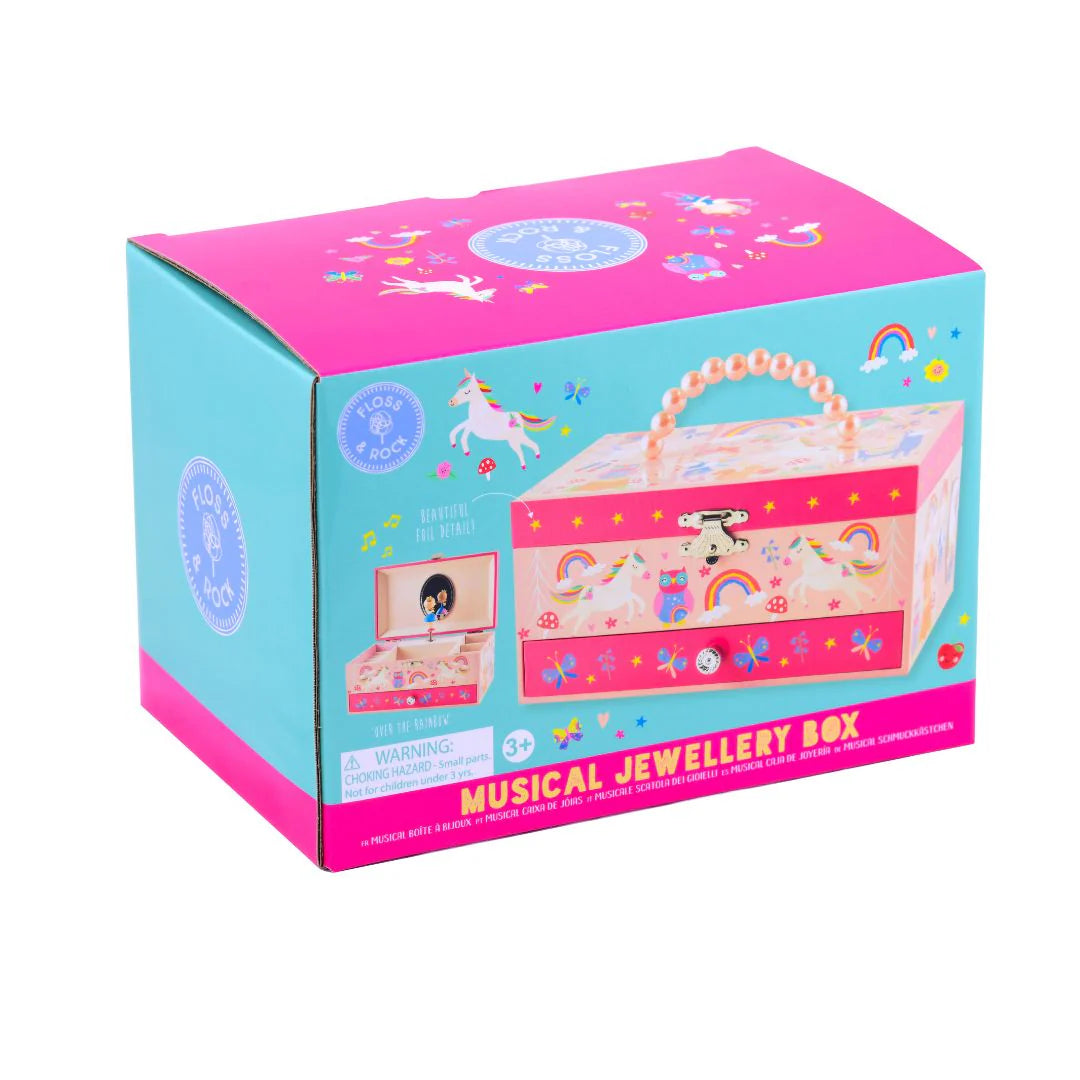 Floss & Rock Musical Jewellery Box with Drawer – Rainbow Fairy