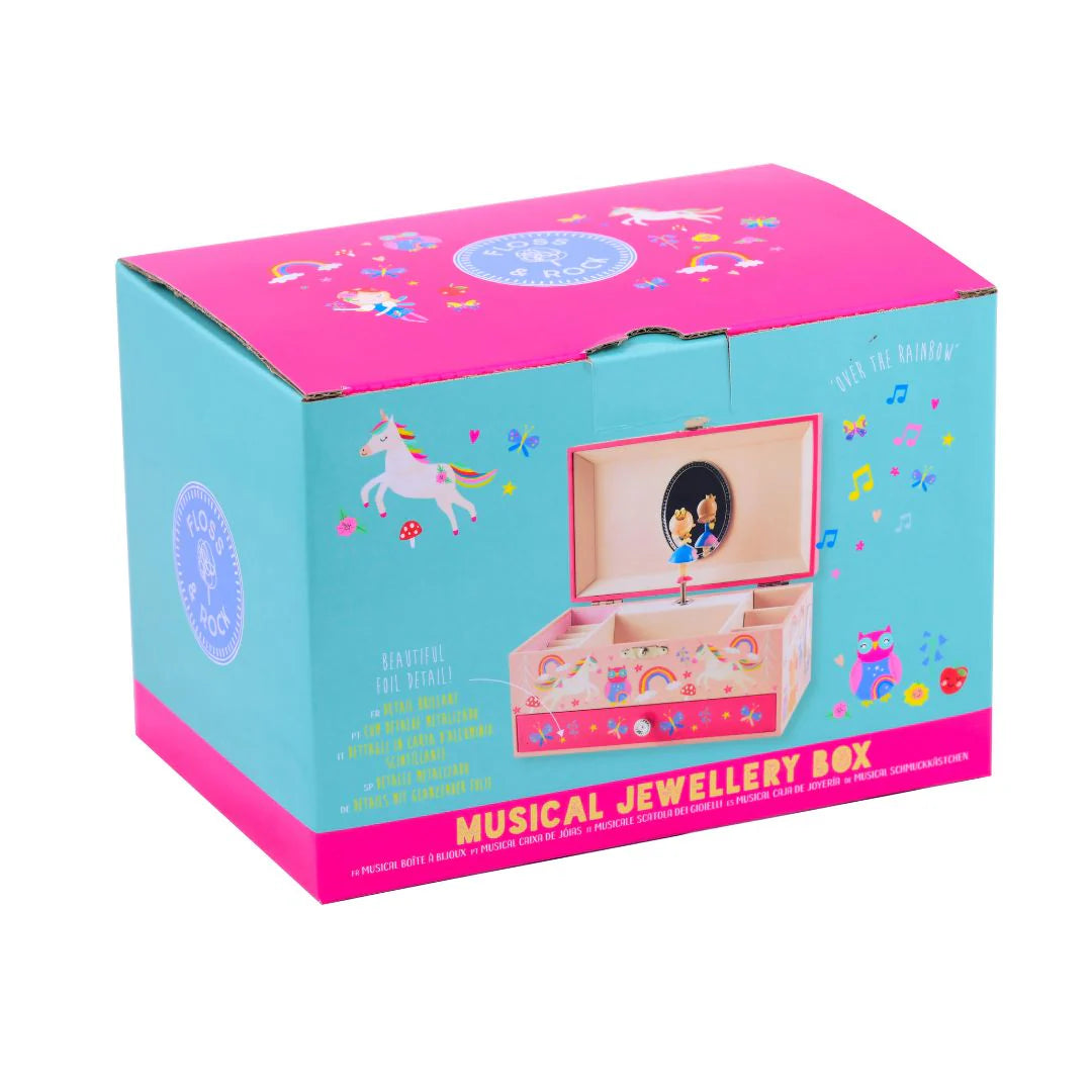 Floss & Rock Musical Jewellery Box with Drawer – Rainbow Fairy