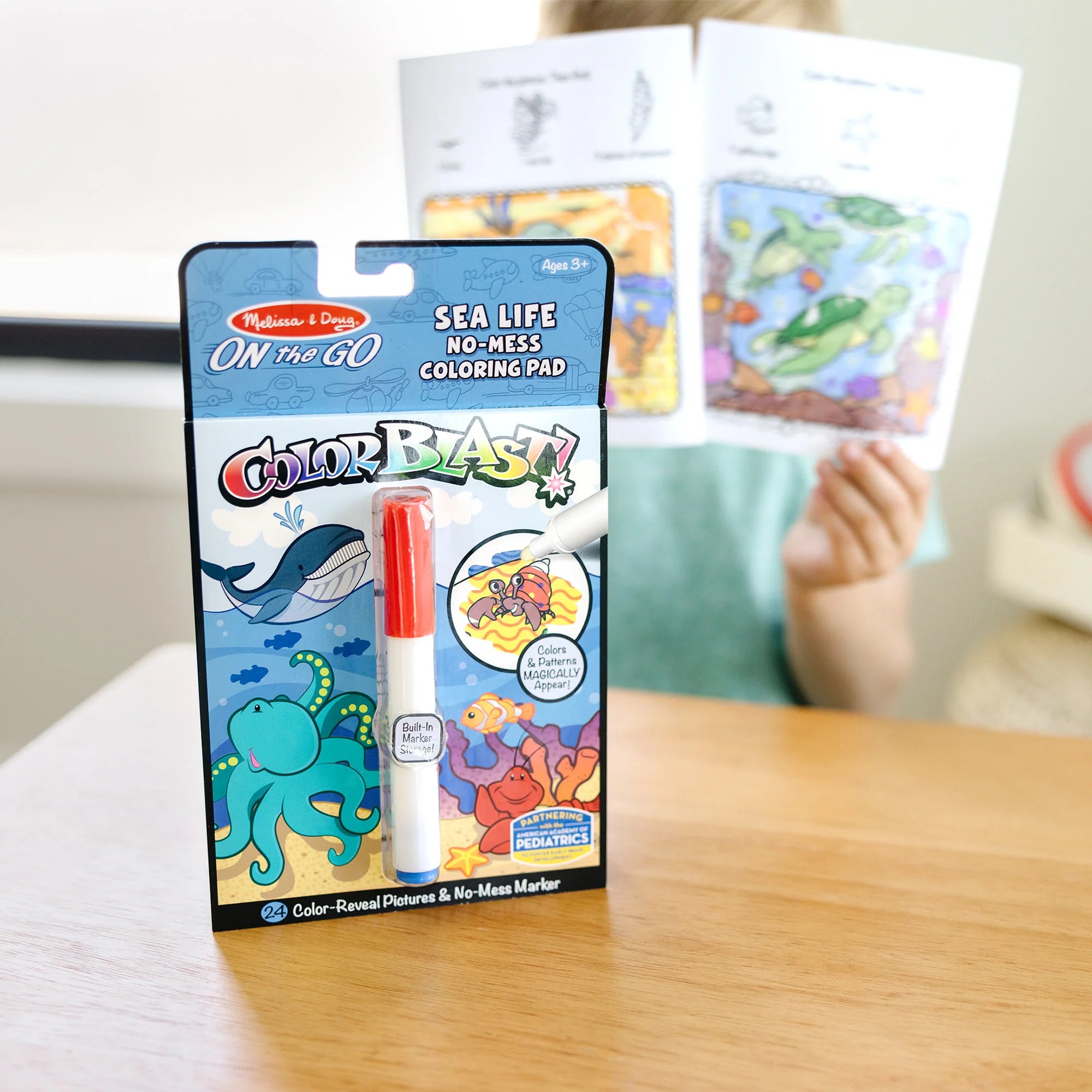 Melissa & Doug On the Go™ ColorBlast Color Reveal Pad – Sealife