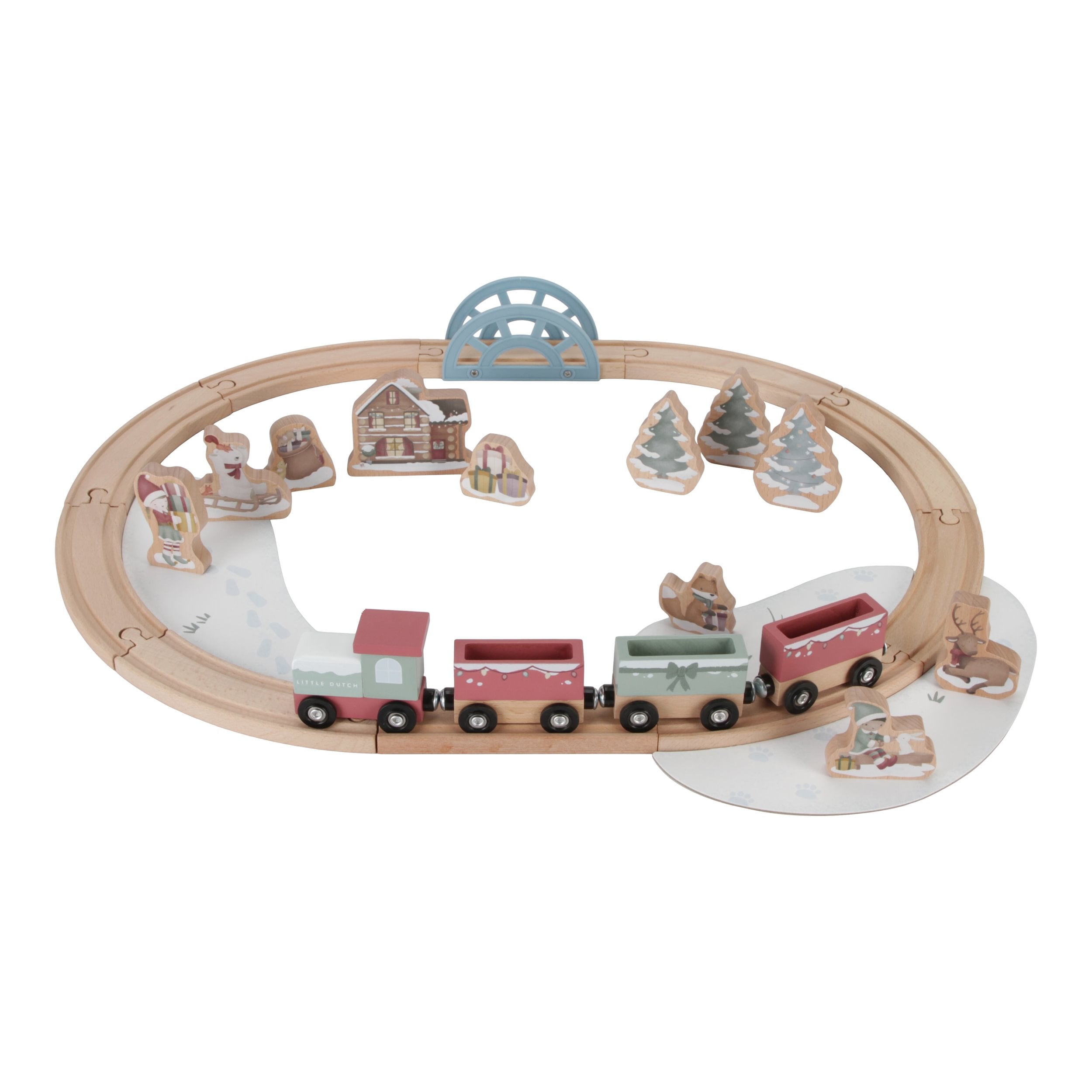 Little Dutch Wooden Train Track – Christmas