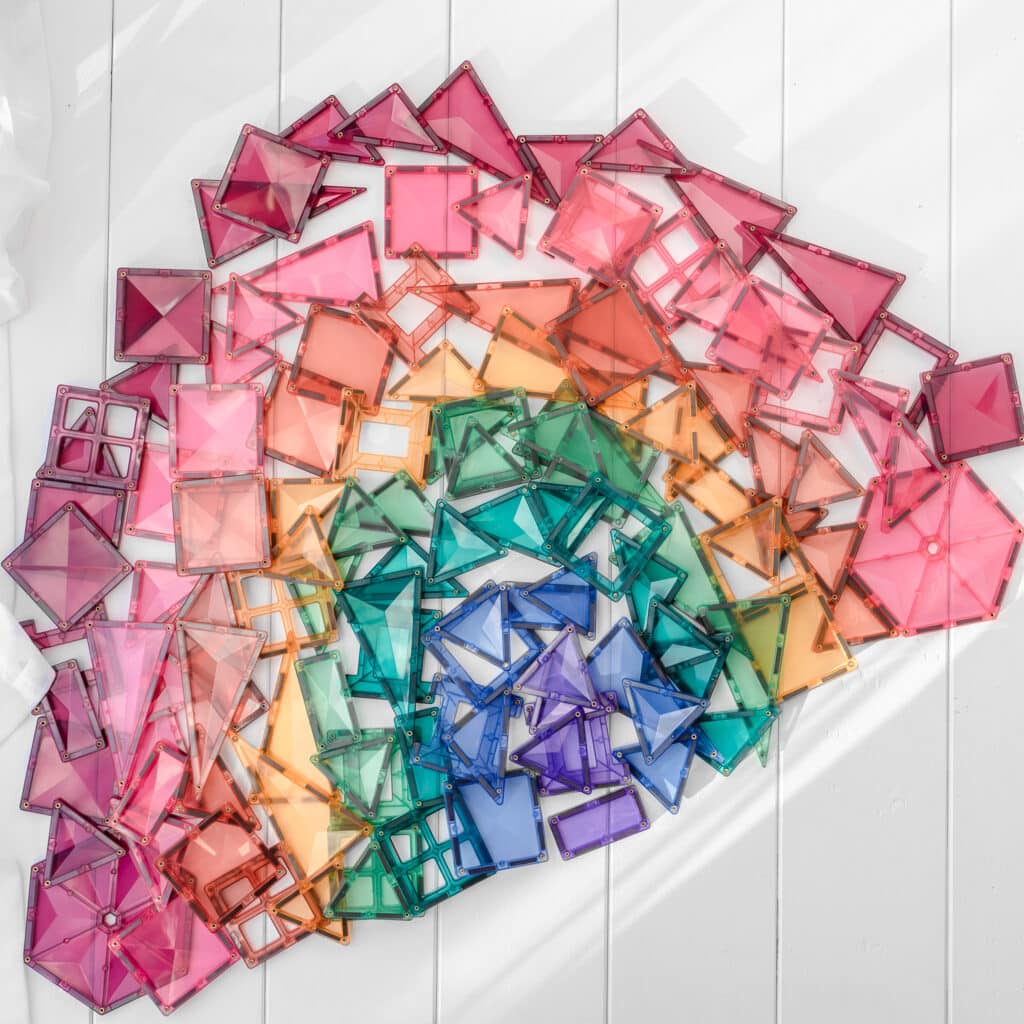 Connetix Tiles Magnetic Building Tiles Pastel Mega Pack – 202 Piece