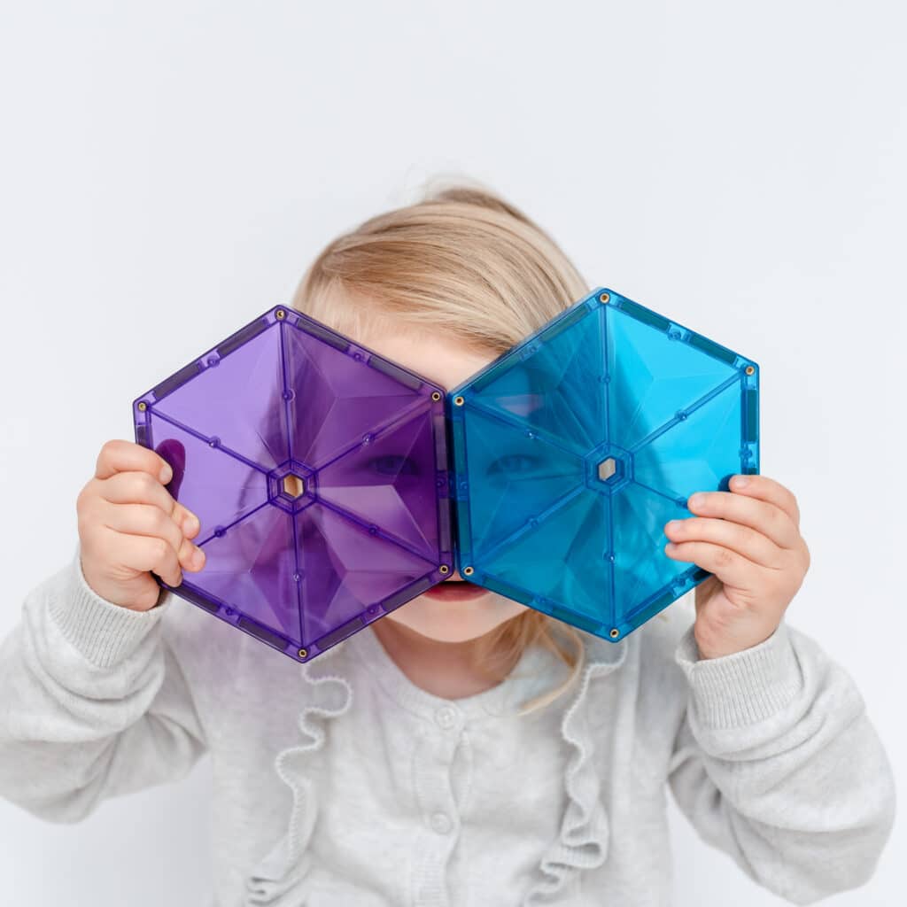 Connetix Tiles Magnetic Building Tiles Rainbow Geometry Pack – 30 Piece