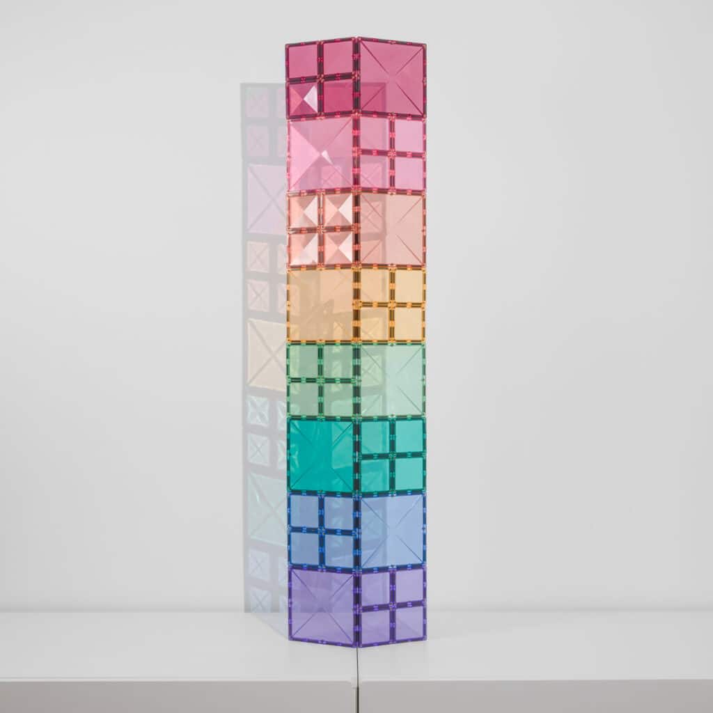 Connetix Tiles Magnetic Building Tiles Pastel Square Pack – 40 Piece