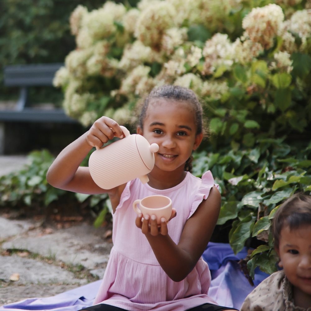 Mushie Silicone Tea Playset – Blush