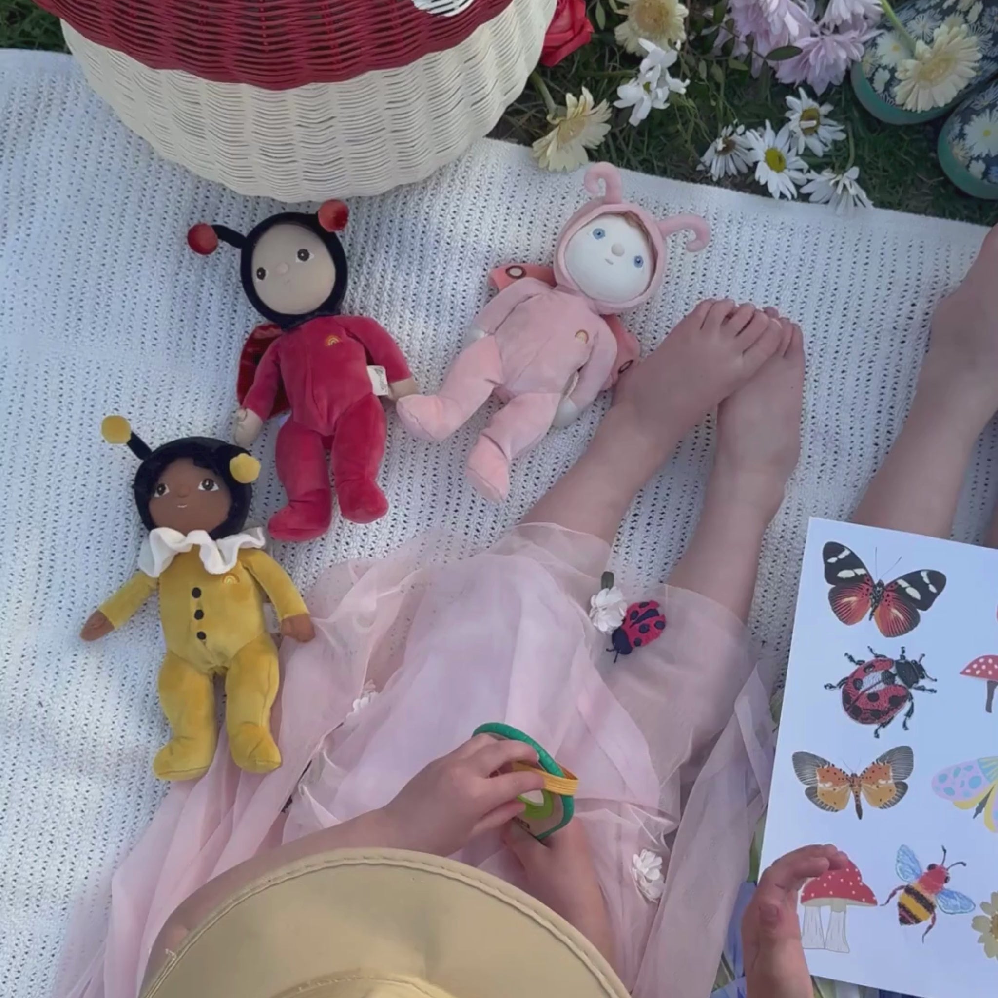 Olli Ella Backyard Buddies Dinky Dinkum Doll – Millie Moth