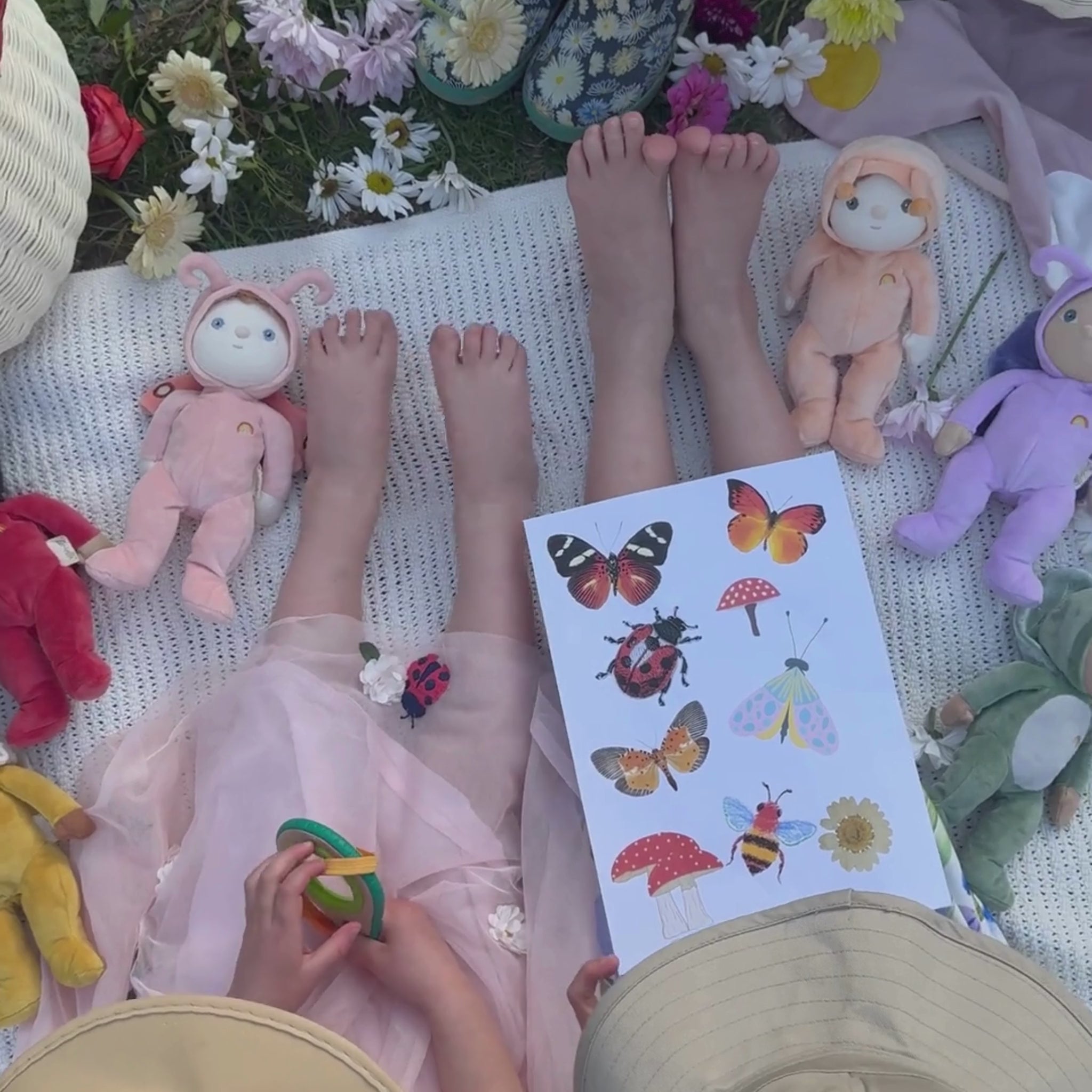 Olli Ella Backyard Buddies Dinky Dinkum Doll – Betty Butterfly