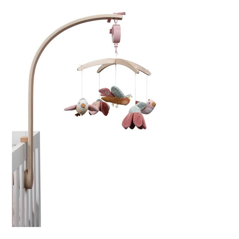 Little Dutch Wooden Musical Mobile – Flowers & Butterflies