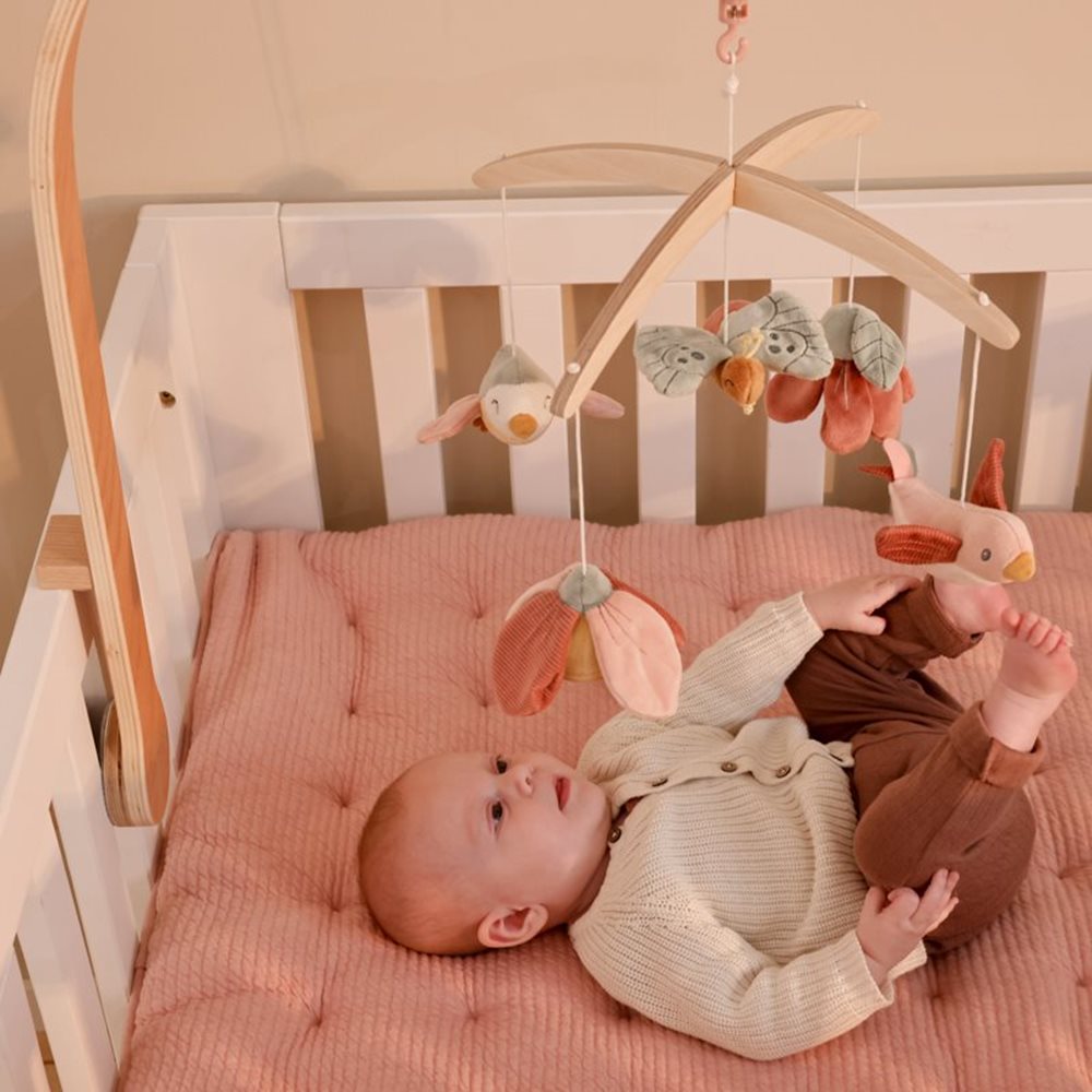 Little Dutch Wooden Musical Mobile – Flowers & Butterflies