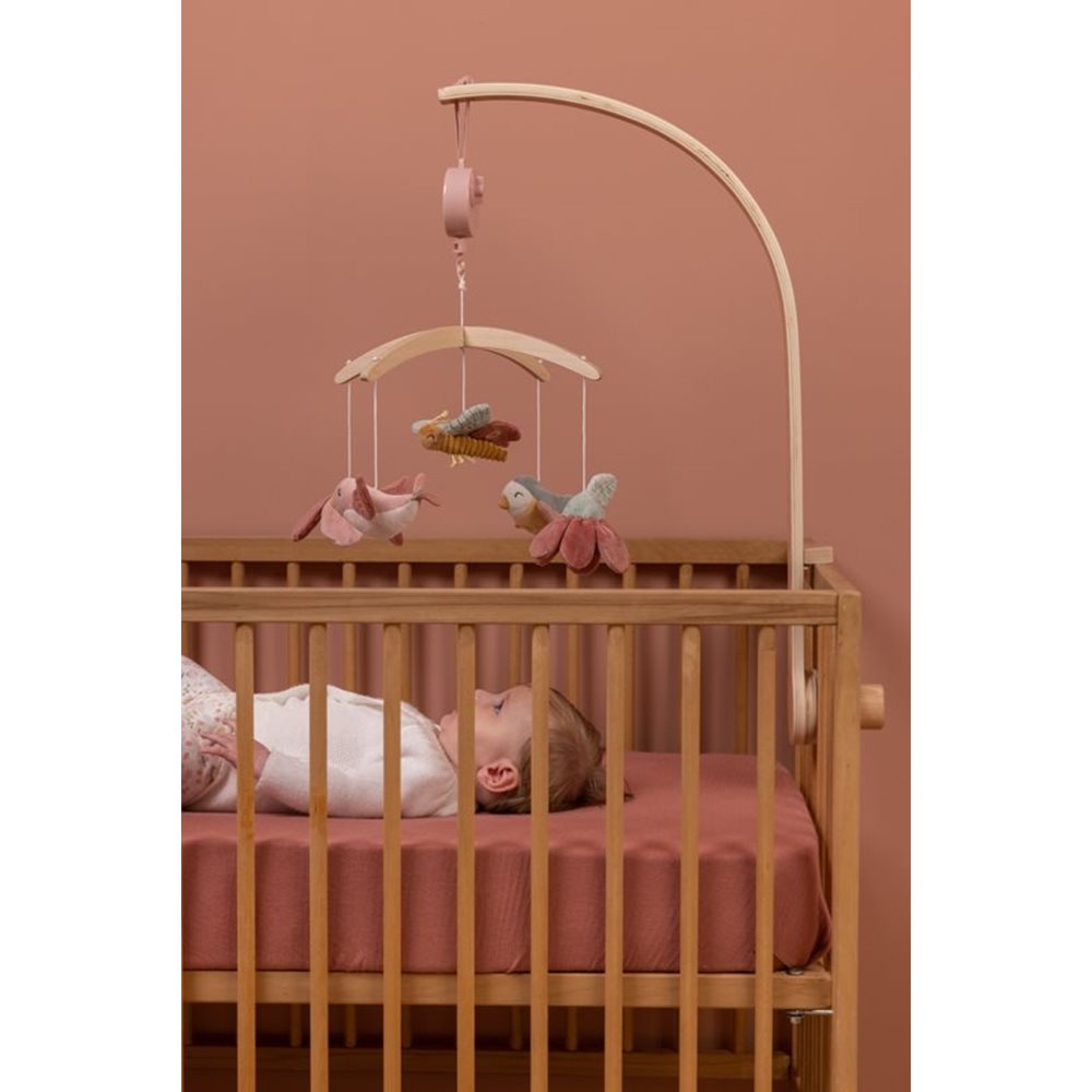 Little Dutch Wooden Musical Mobile – Flowers & Butterflies