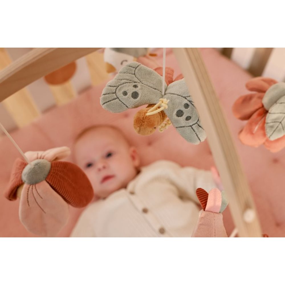 Little Dutch Wooden Musical Mobile – Flowers & Butterflies