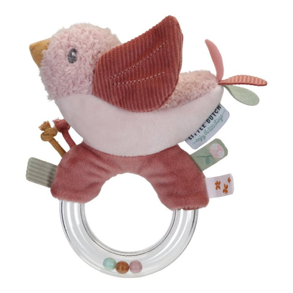 Little Dutch Bird Ring Rattle – Flowers & Butterflies