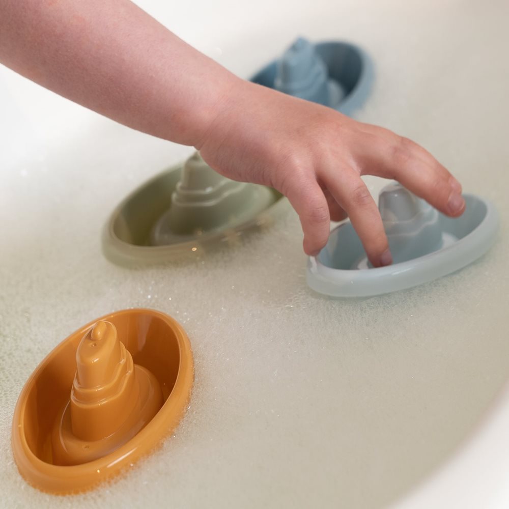 Little Dutch Stacking Bath Boats – Blue