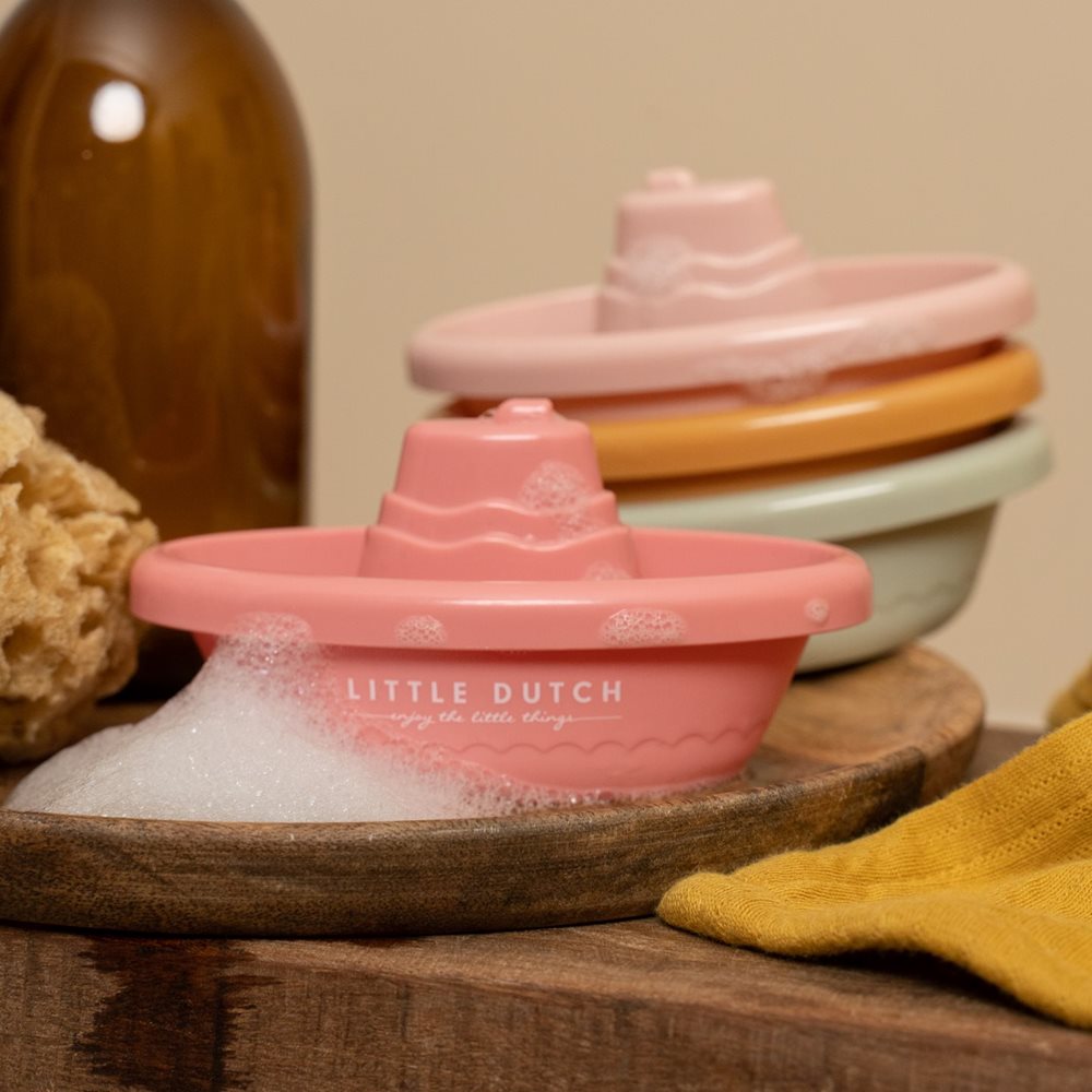 Little Dutch Stacking Bath Boats – Pink