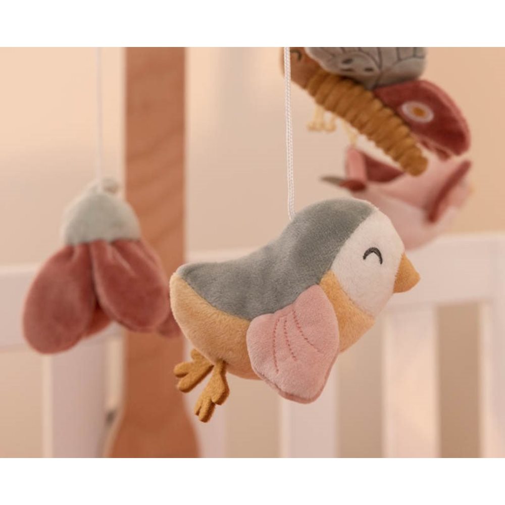 Little Dutch Wooden Musical Mobile – Flowers & Butterflies