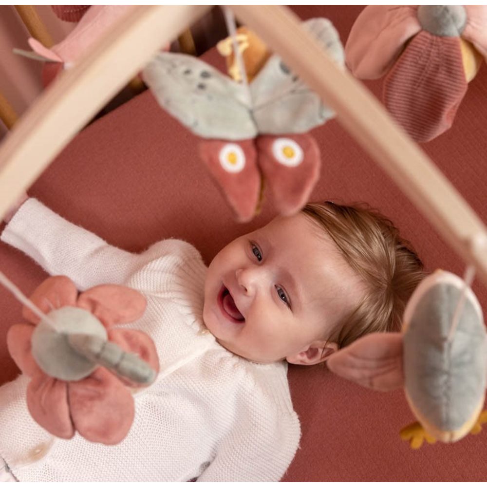 Little Dutch Wooden Musical Mobile – Flowers & Butterflies