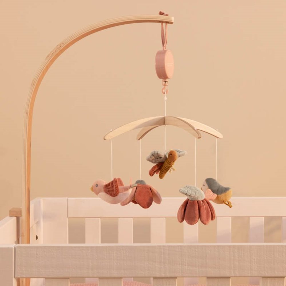 Little Dutch Wooden Musical Mobile – Flowers & Butterflies