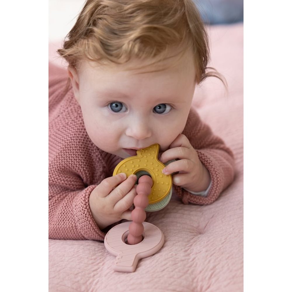 Little Dutch Keychain Teether – Pink