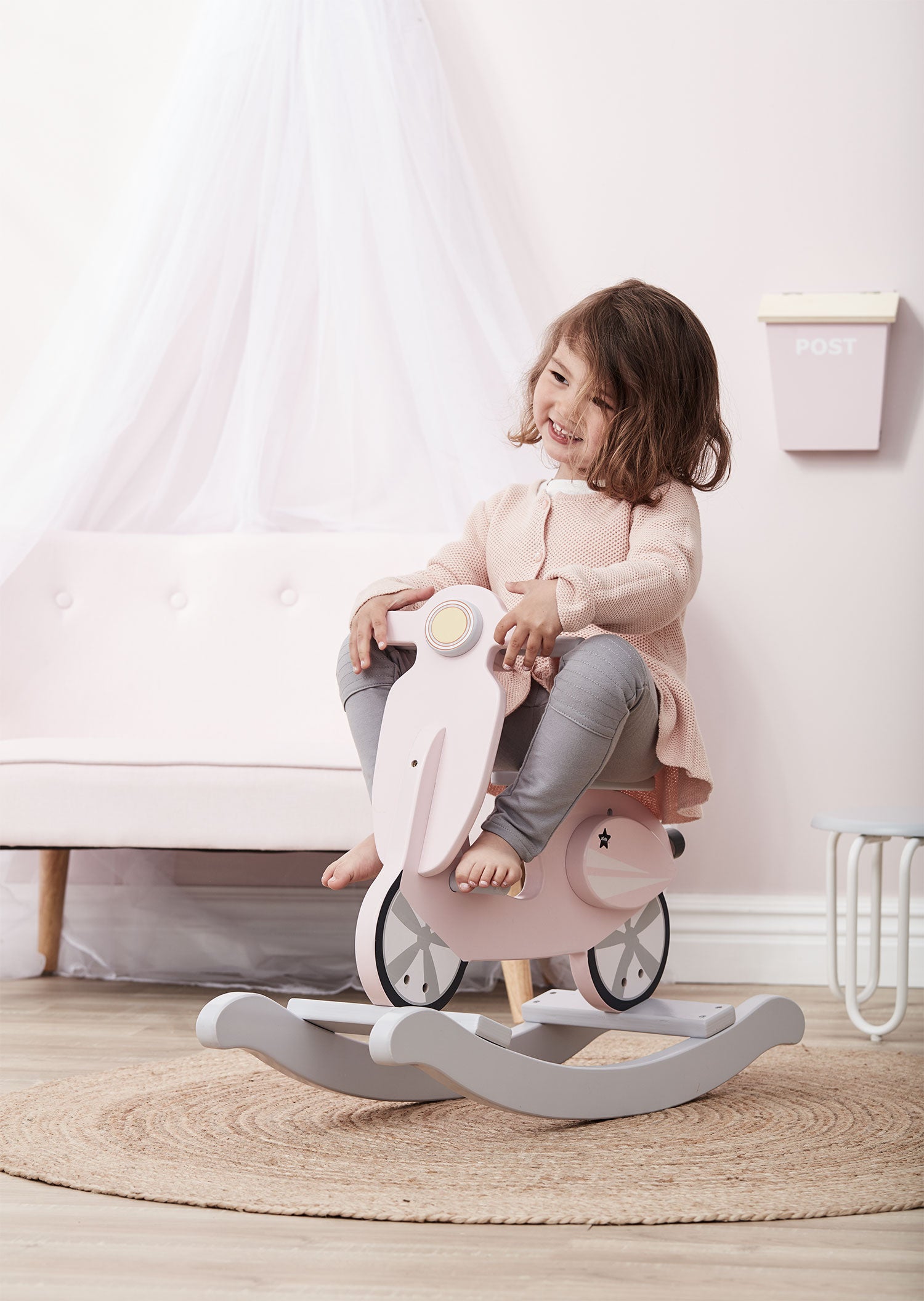 Kid’s Concept Rocking Scooter – Pink