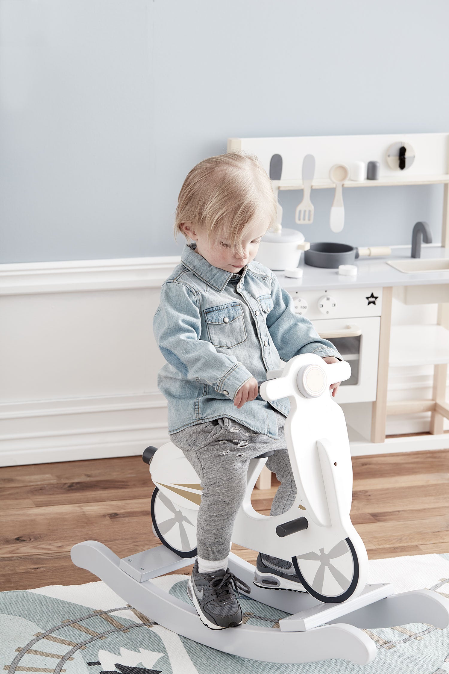 Kid’s Concept Rocking Scooter – White