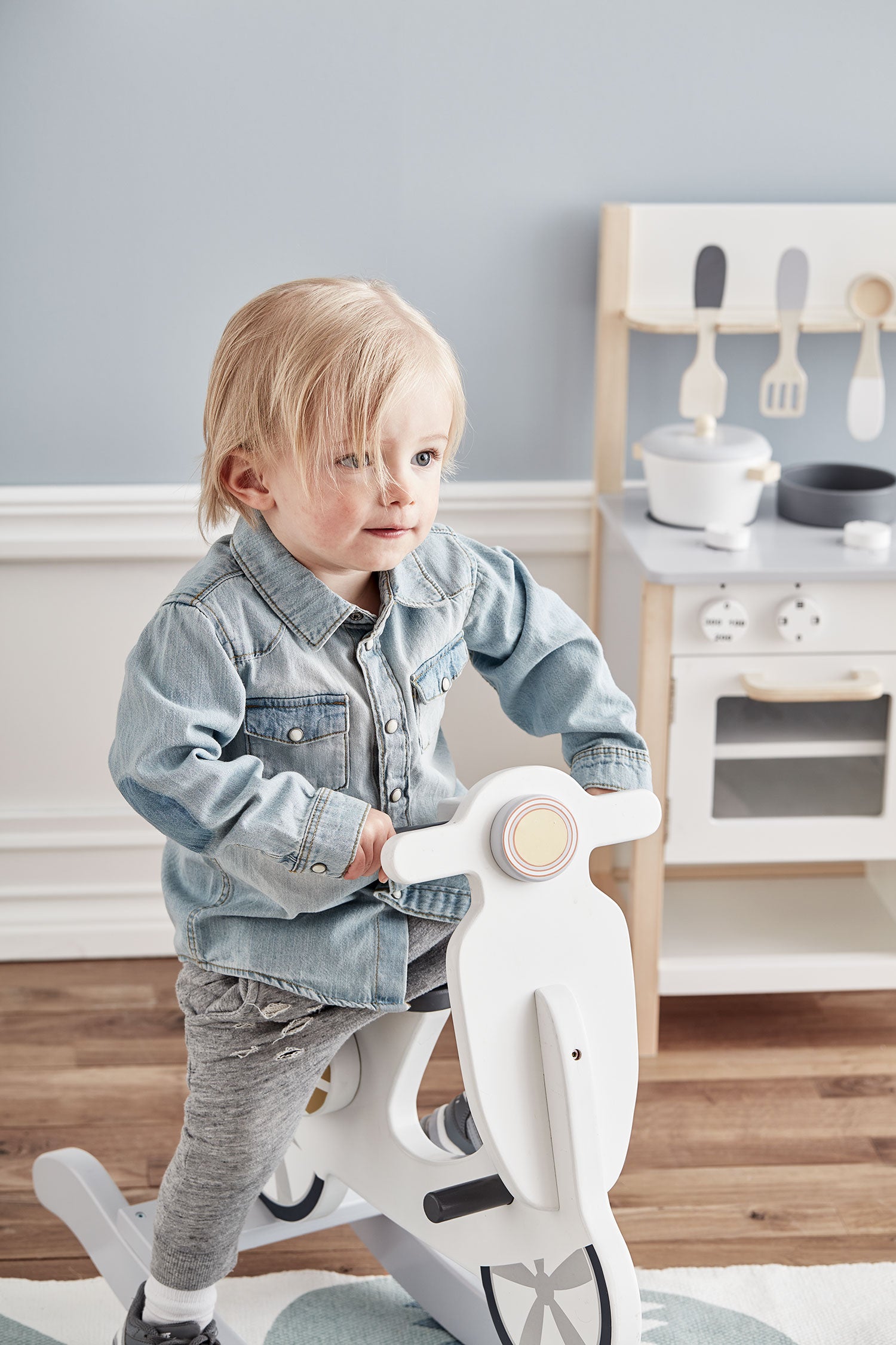Kid’s Concept Rocking Scooter – White