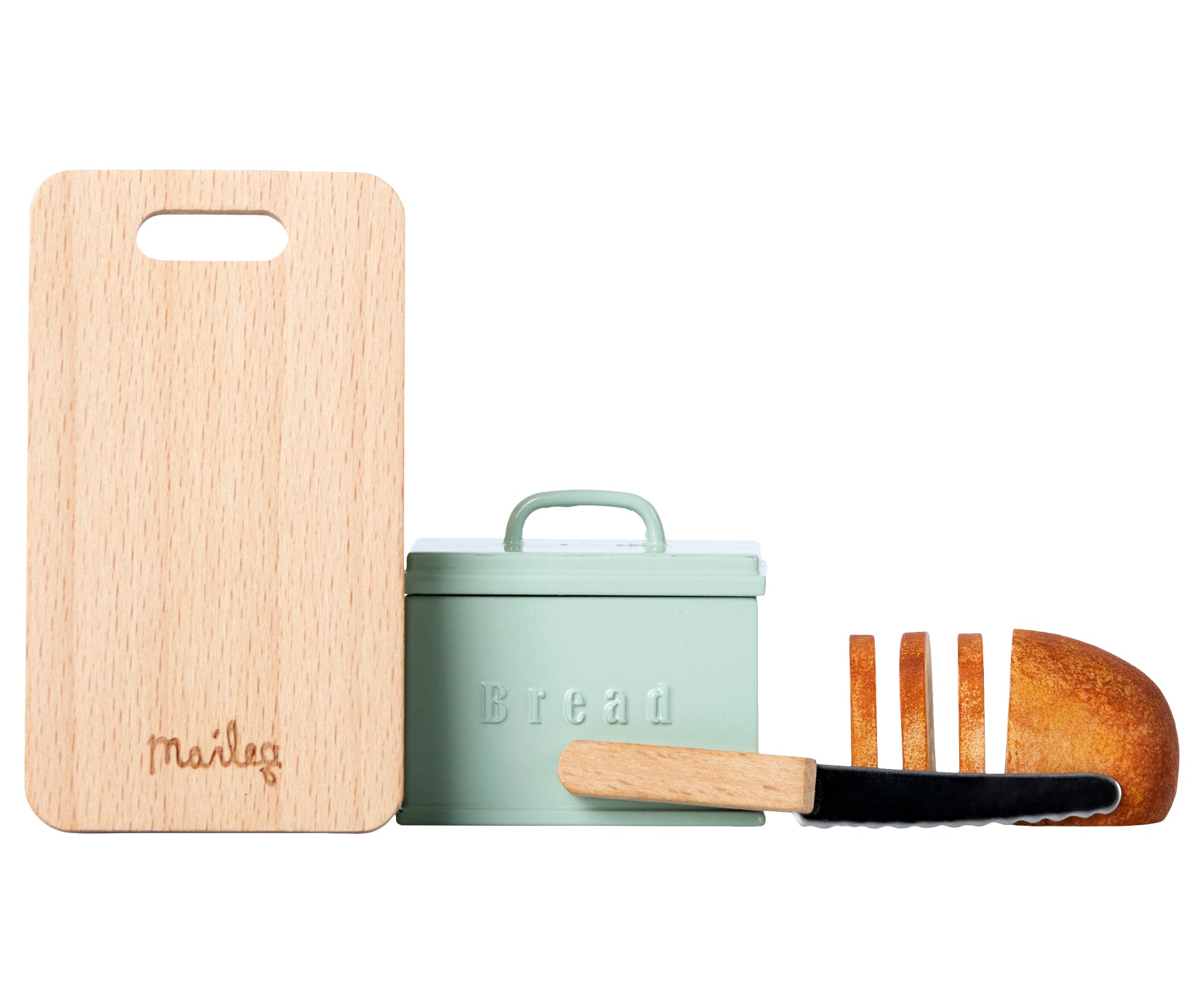 Maileg Miniature Bread Bin Set