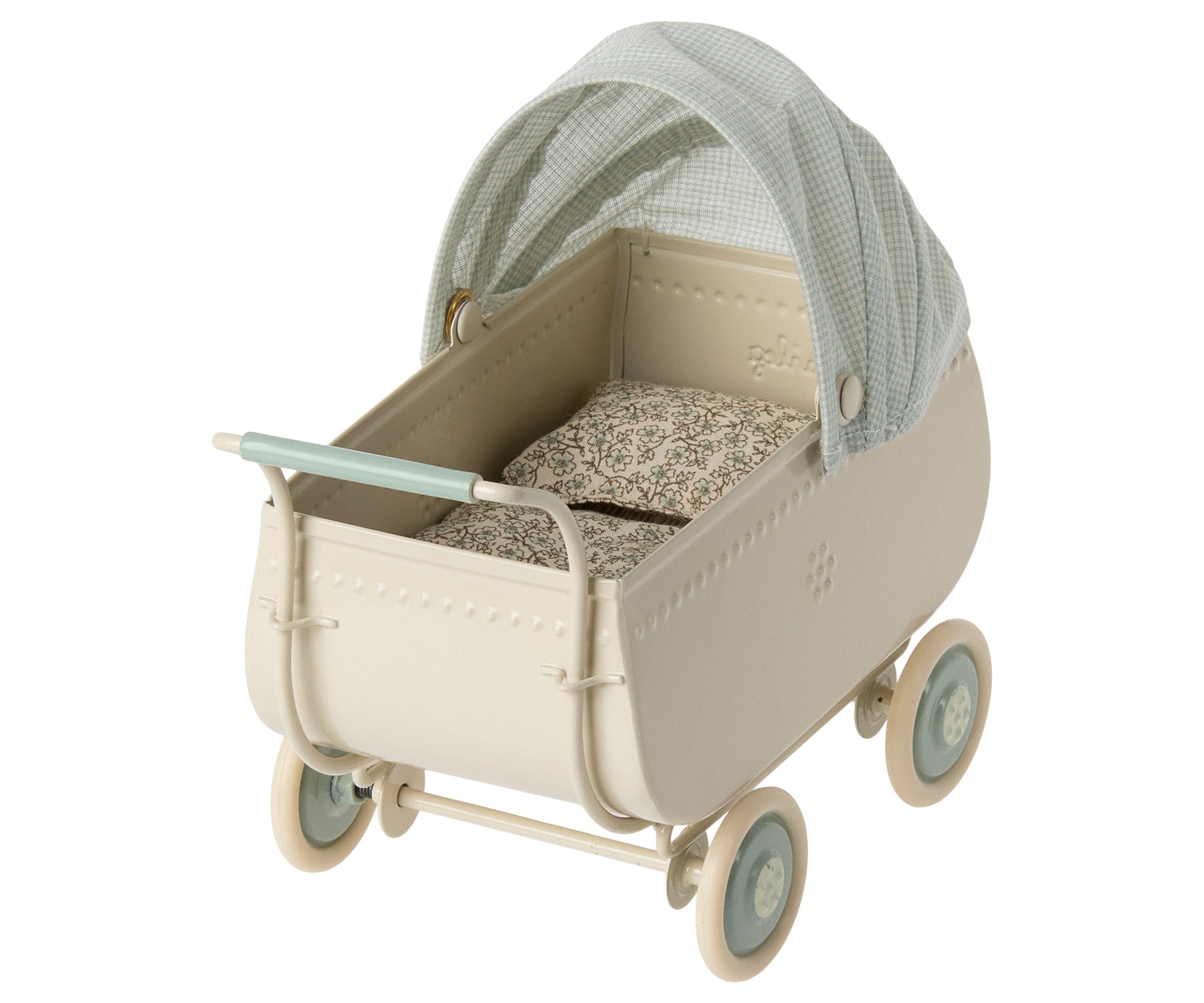 Maileg Miniature Pram – Blue