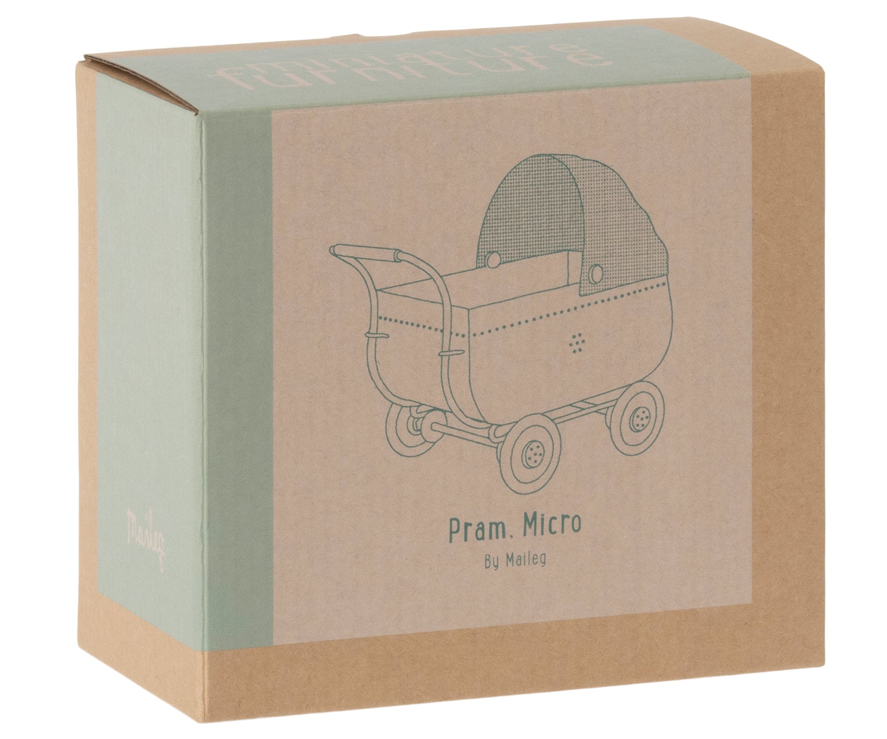 Maileg Miniature Pram – Blue