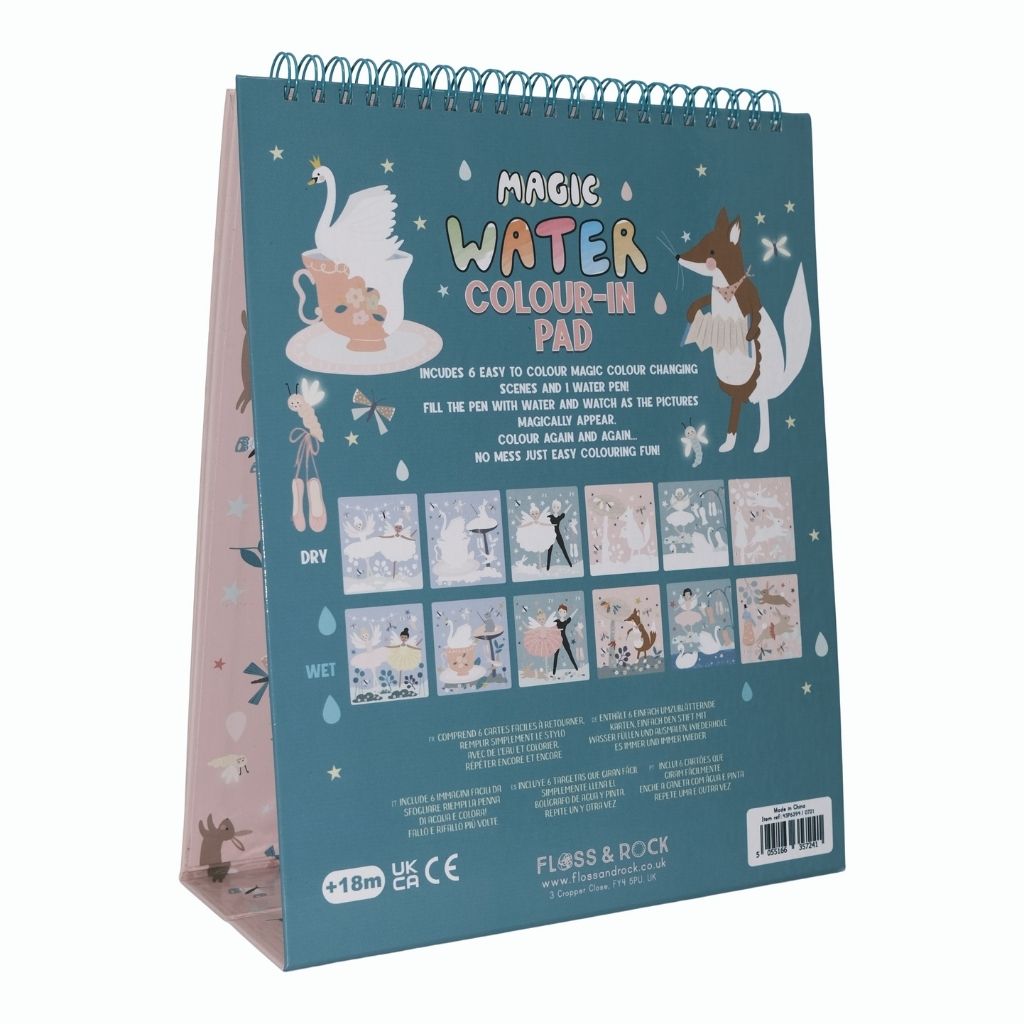 Floss & Rock Magic Colour Changing Water Card Easel & Pen – Enchanted