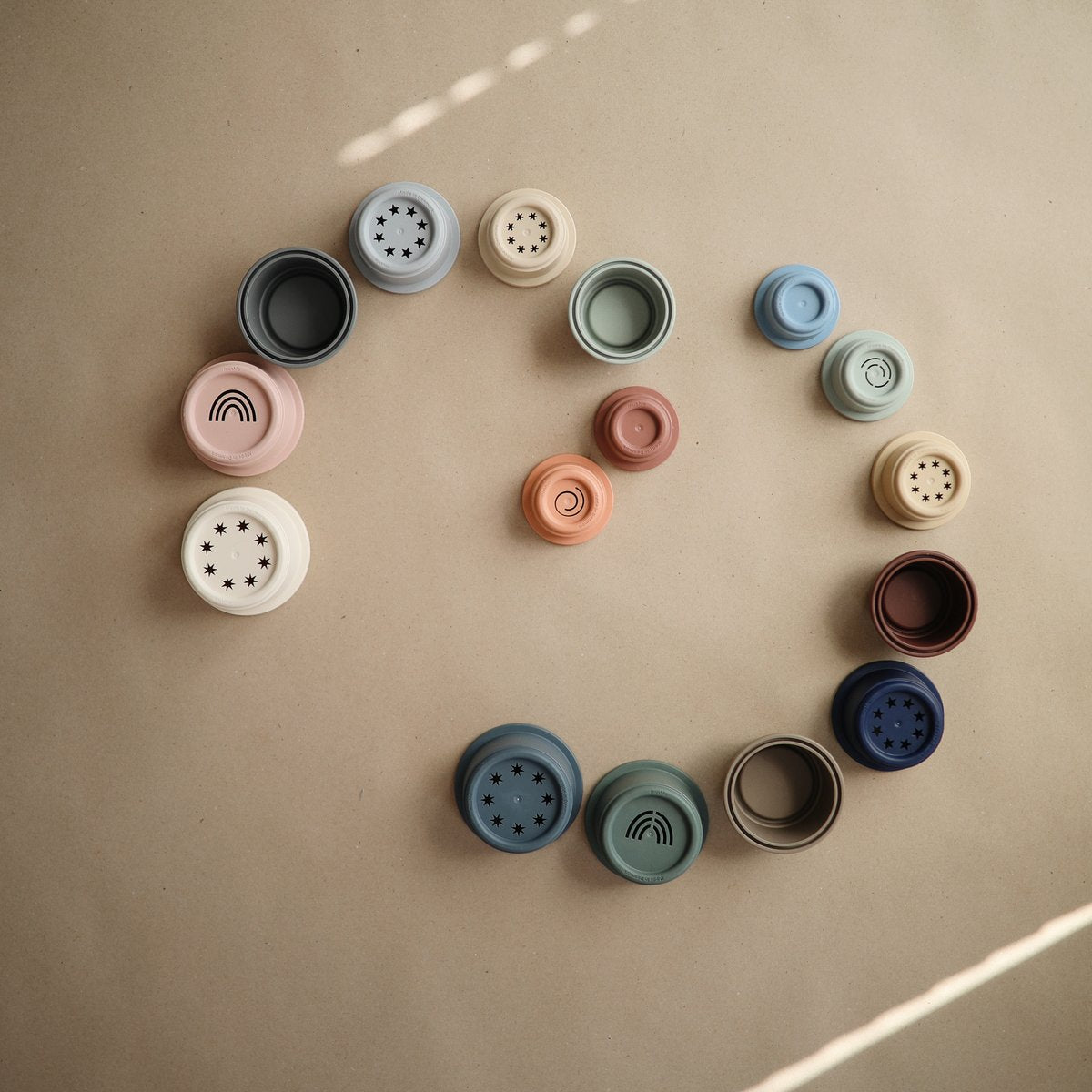 Mushie Stacking Tower Cups – Original