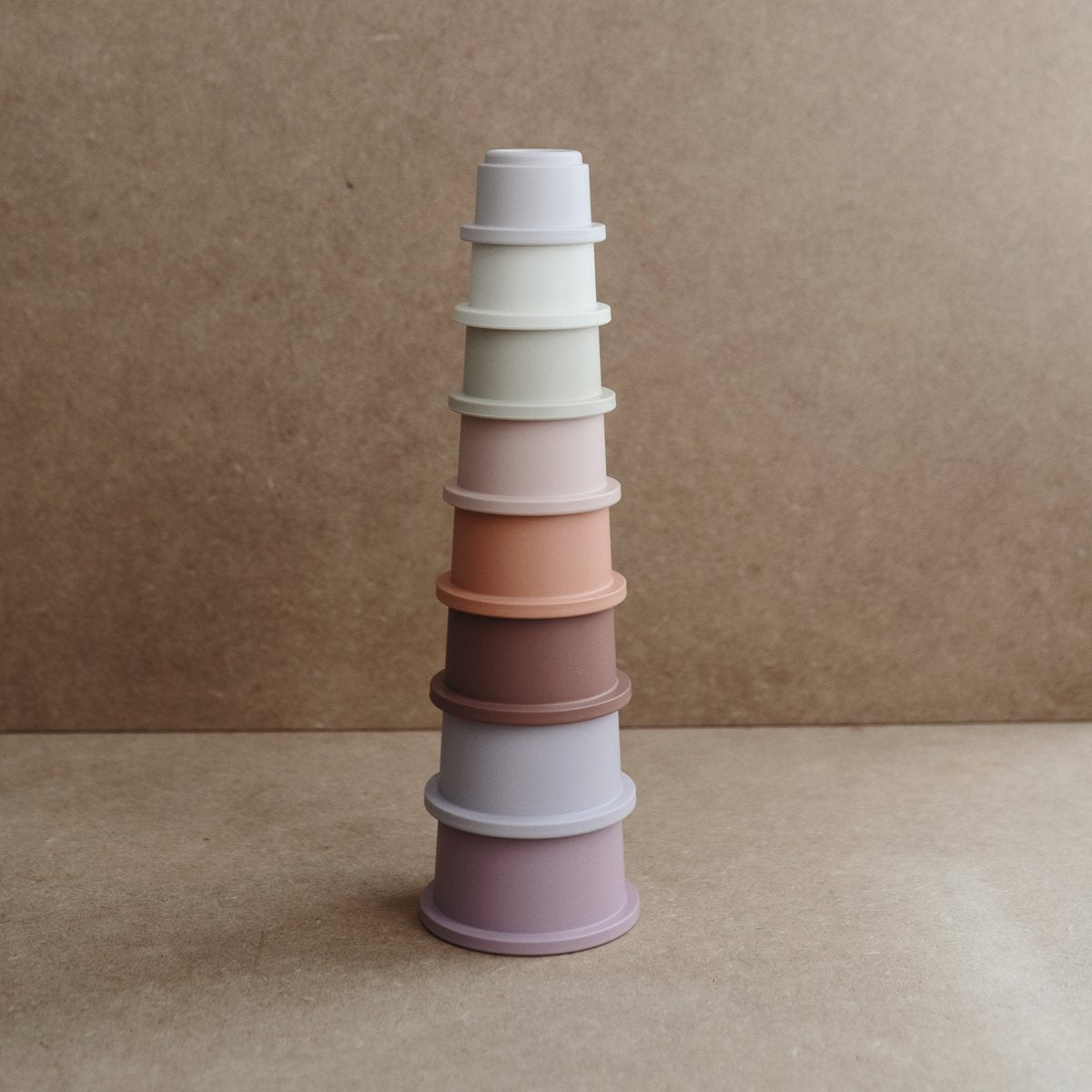 Mushie Stacking Tower Cups – Petal
