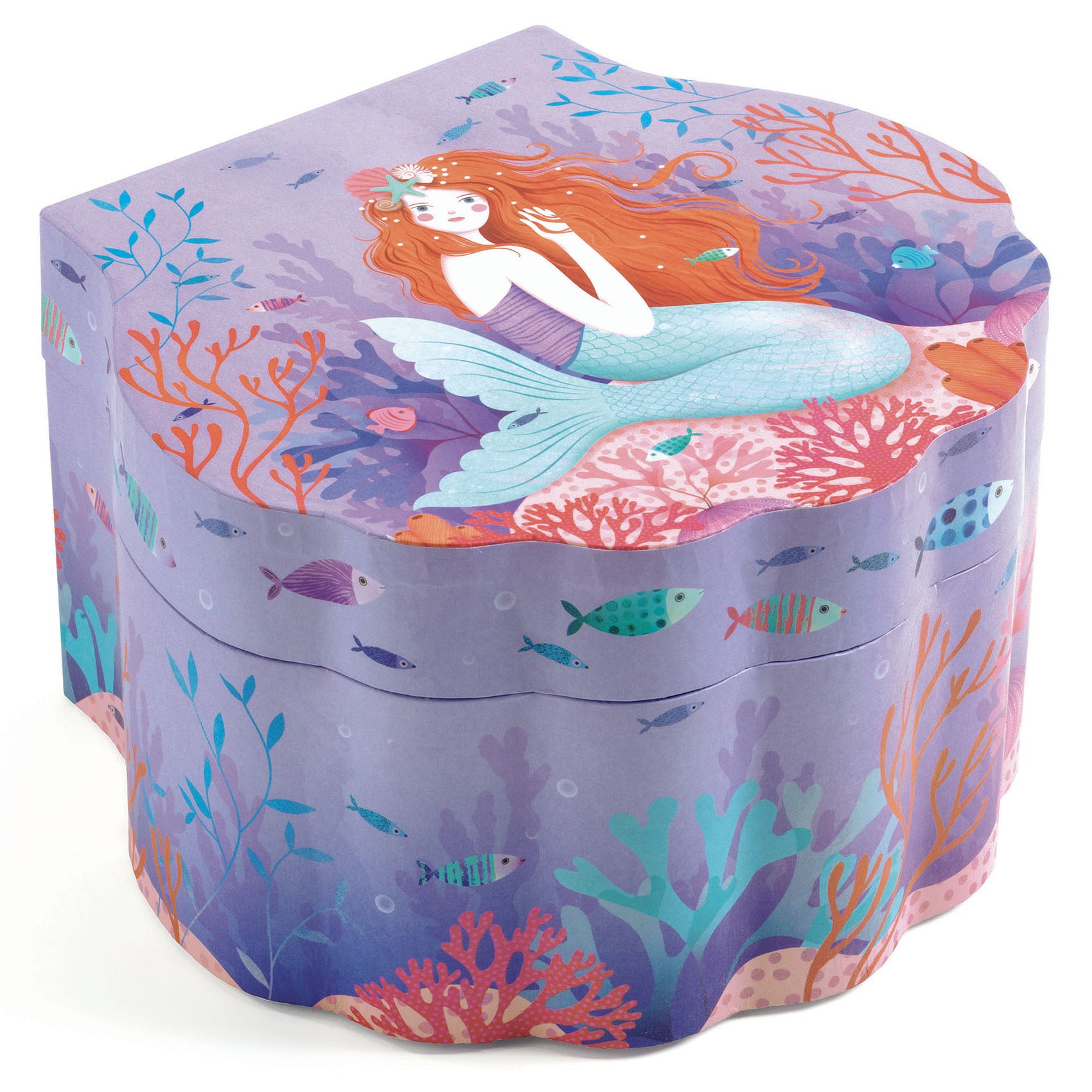Djeco Wooden Musical Jewellery Box – Enchanted Mermaid