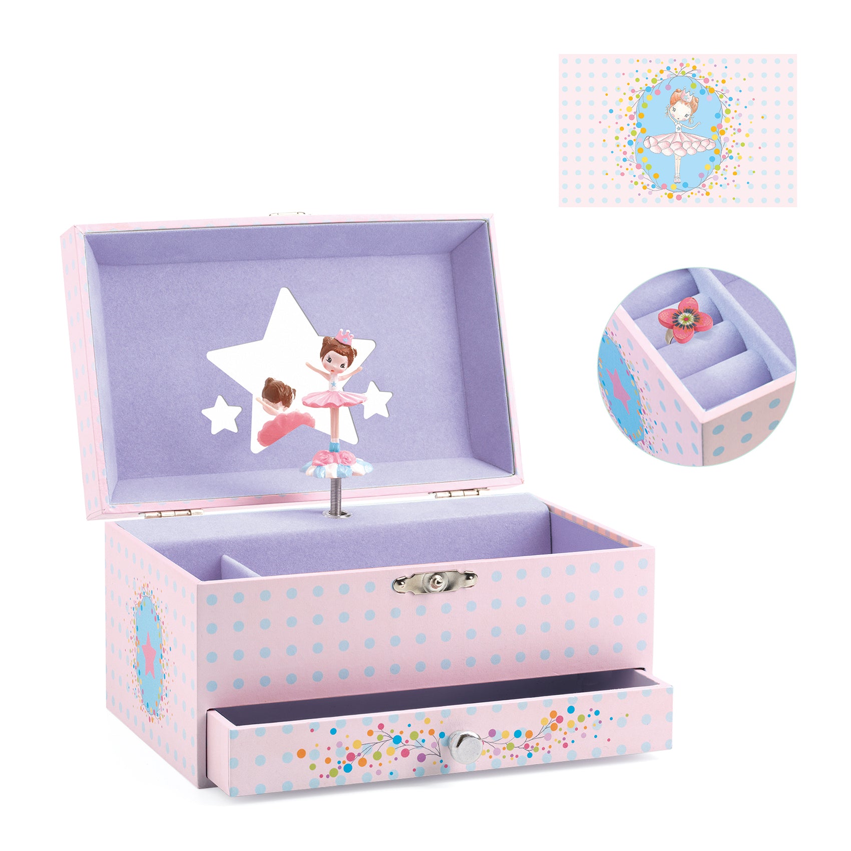Djeco Wooden Musical Jewellery Box – The Ballerina's Melody