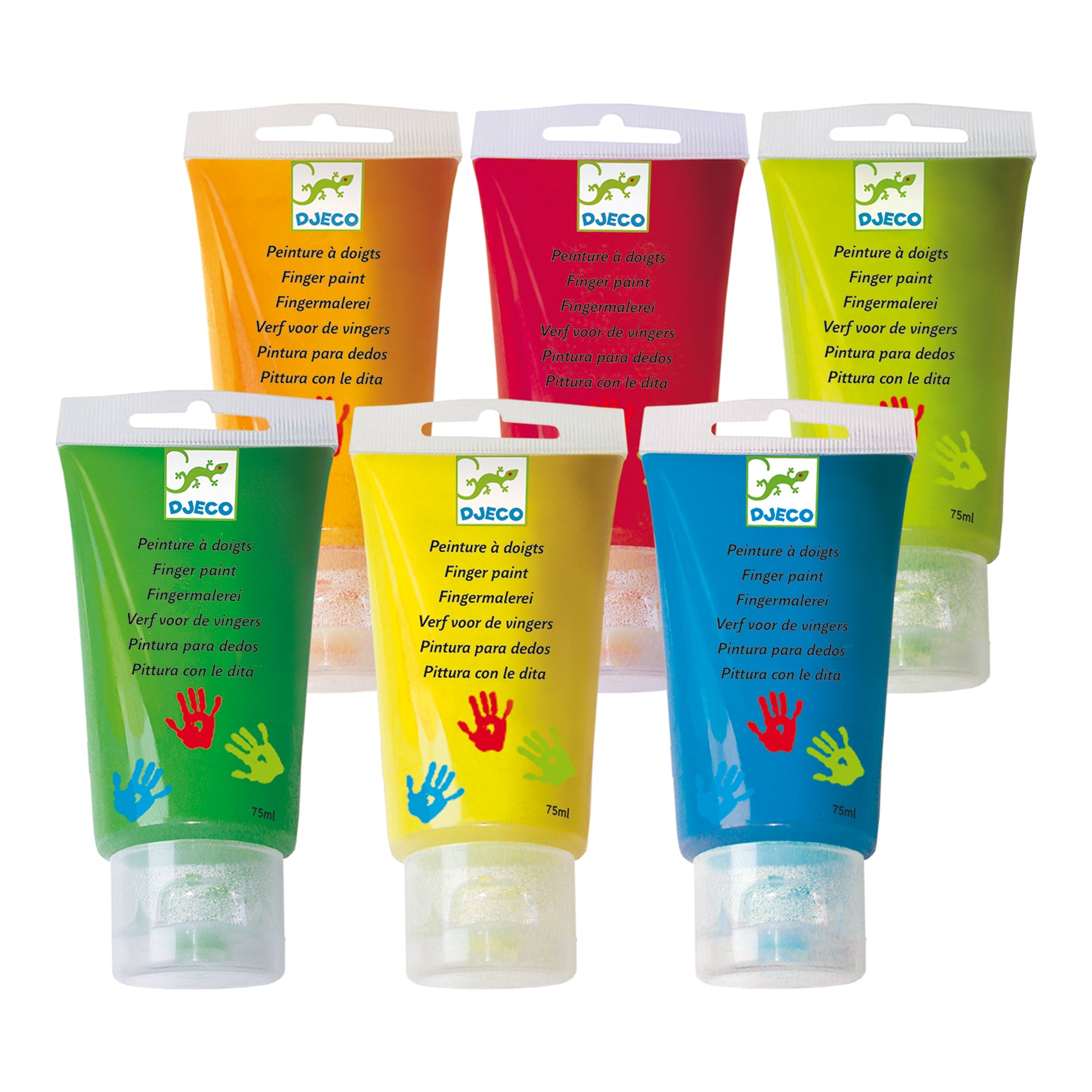 Djeco Finger Paint Tubes – Set of 6