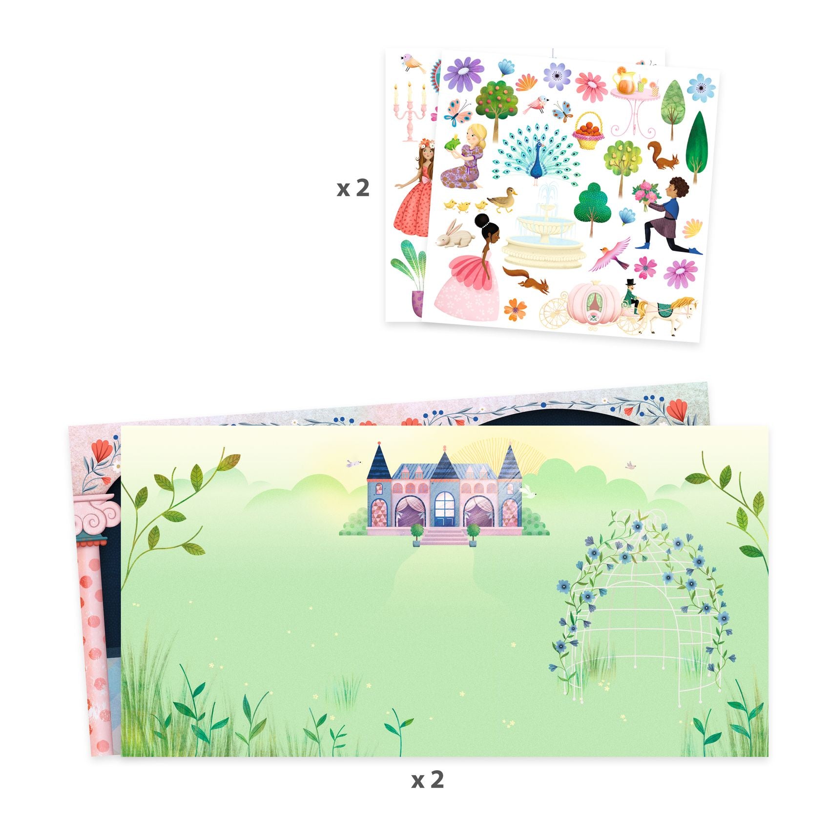 Djeco Life In The Castle with Reusable Stickers