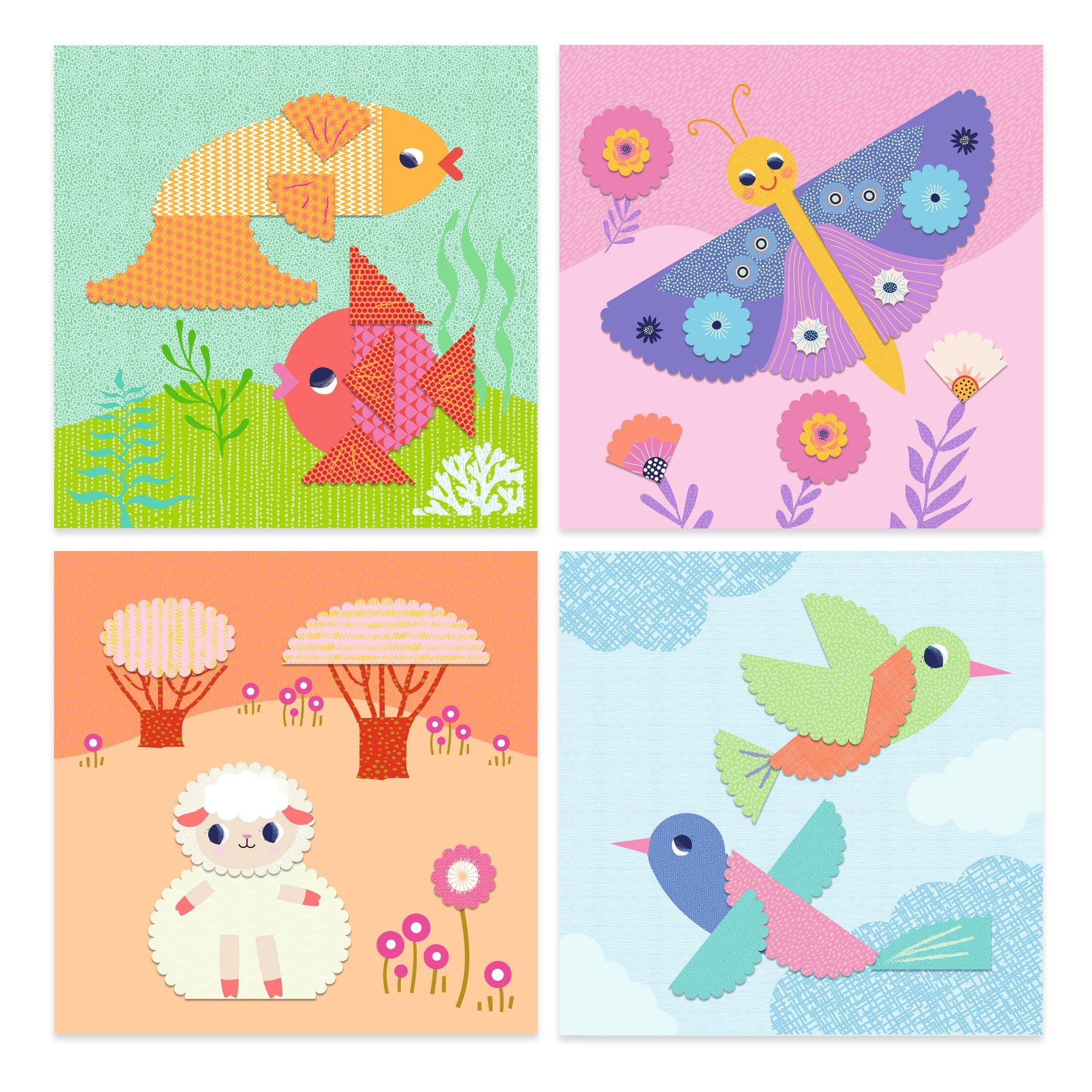 Djeco Crinkle Cutting Collage Scene