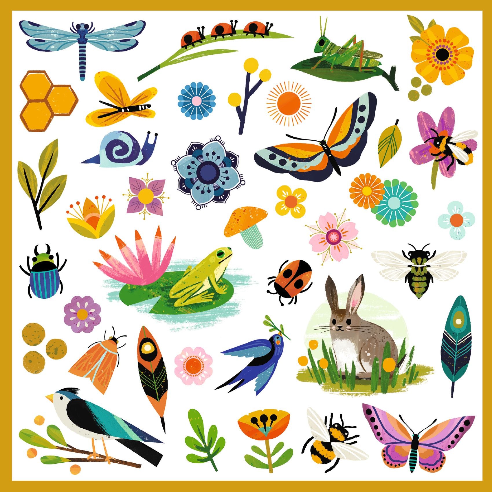 Djeco Garden Sticker Collection