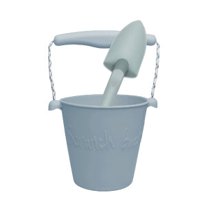 Scrunch Bucket & Spade Set – Duck Egg Blue