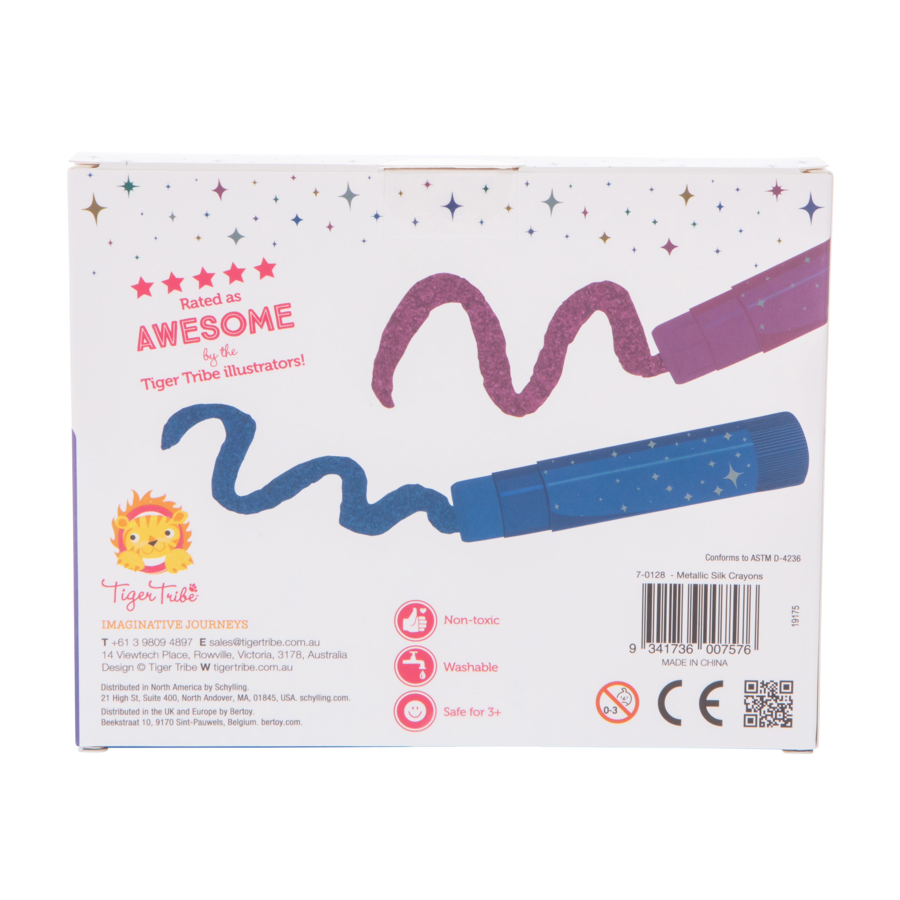 Tiger Tribe Metallic Silk Crayons