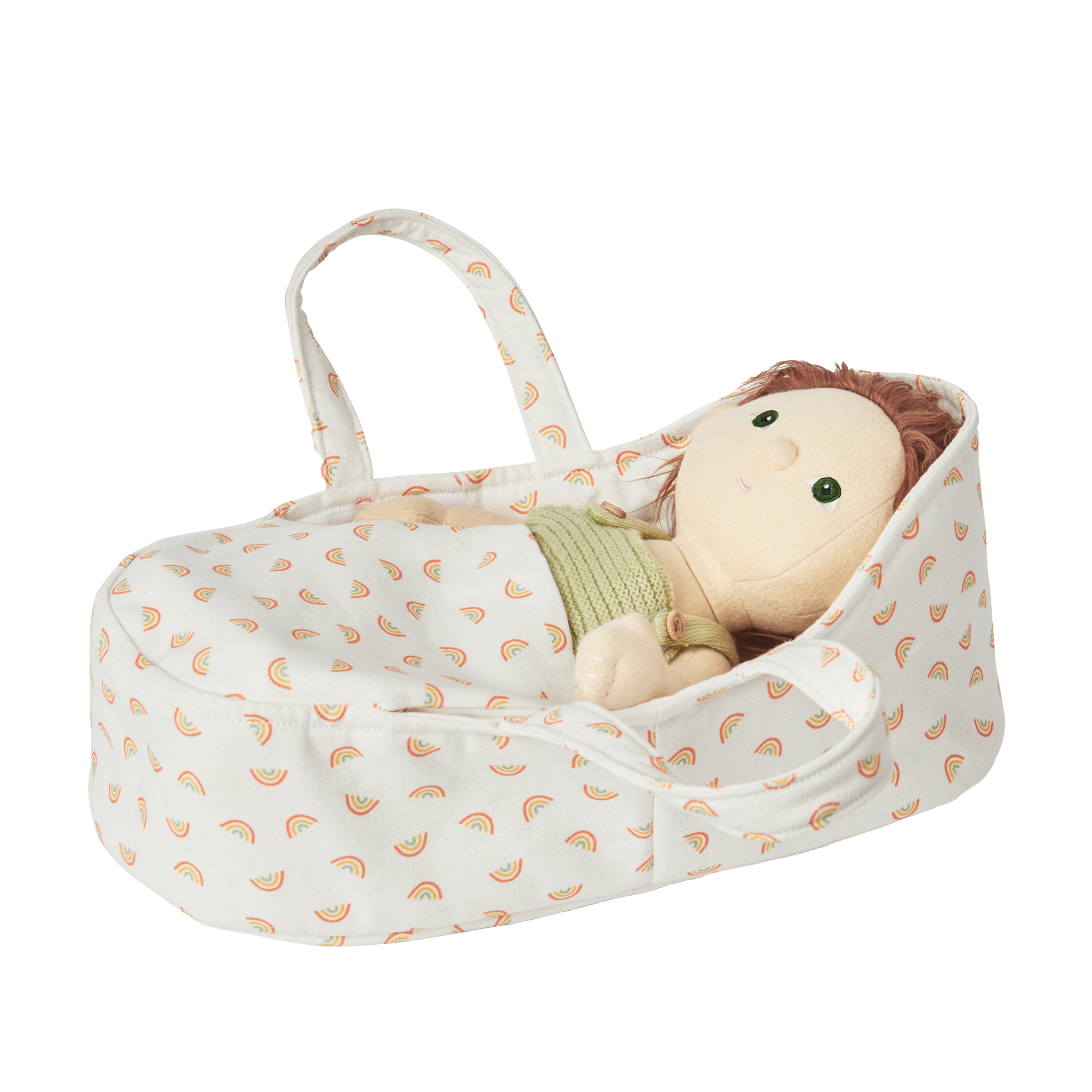 Olli Ella Dinkum Doll Carry Cot – Rainbow