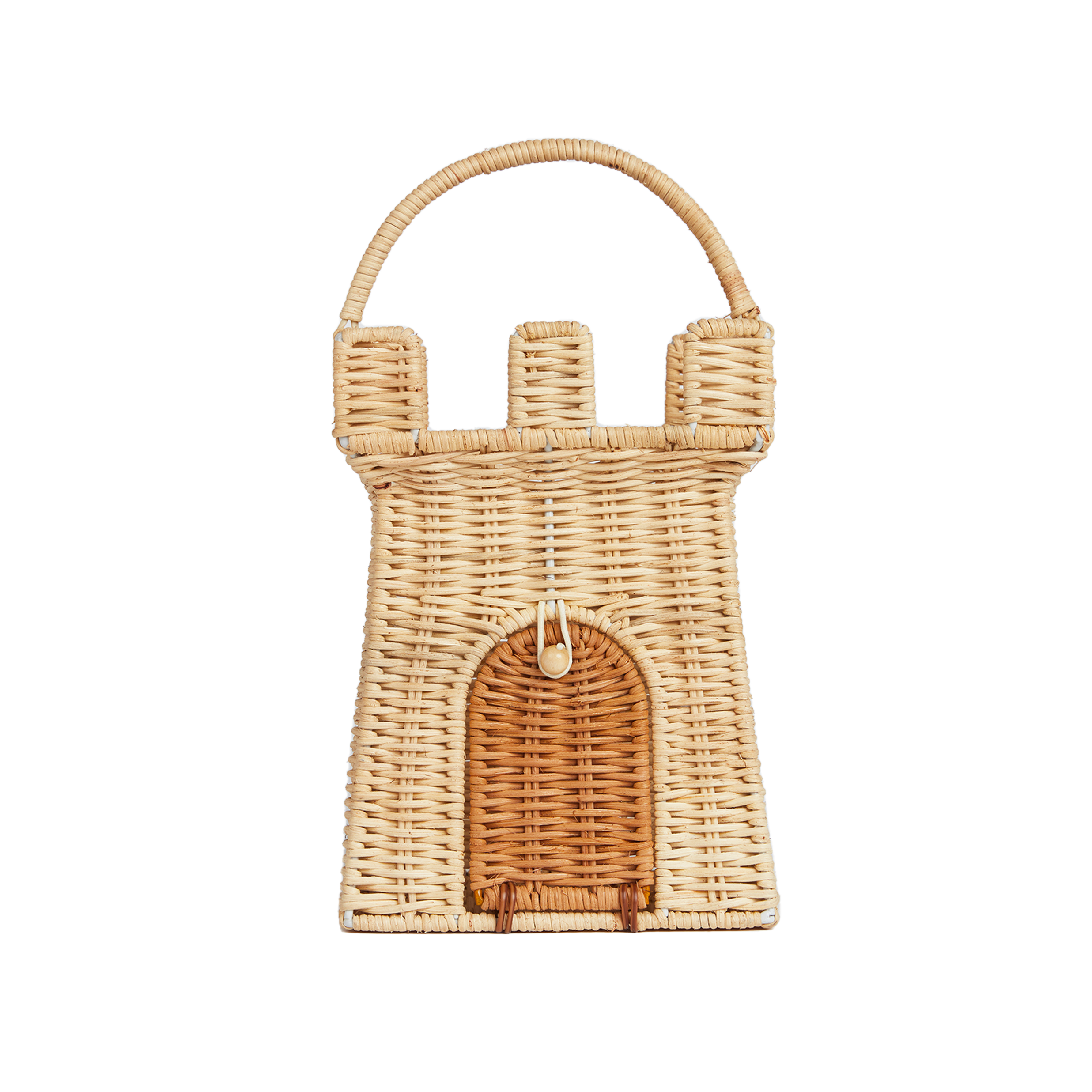 Olli Ella Rattan Castle Bag – Natural
