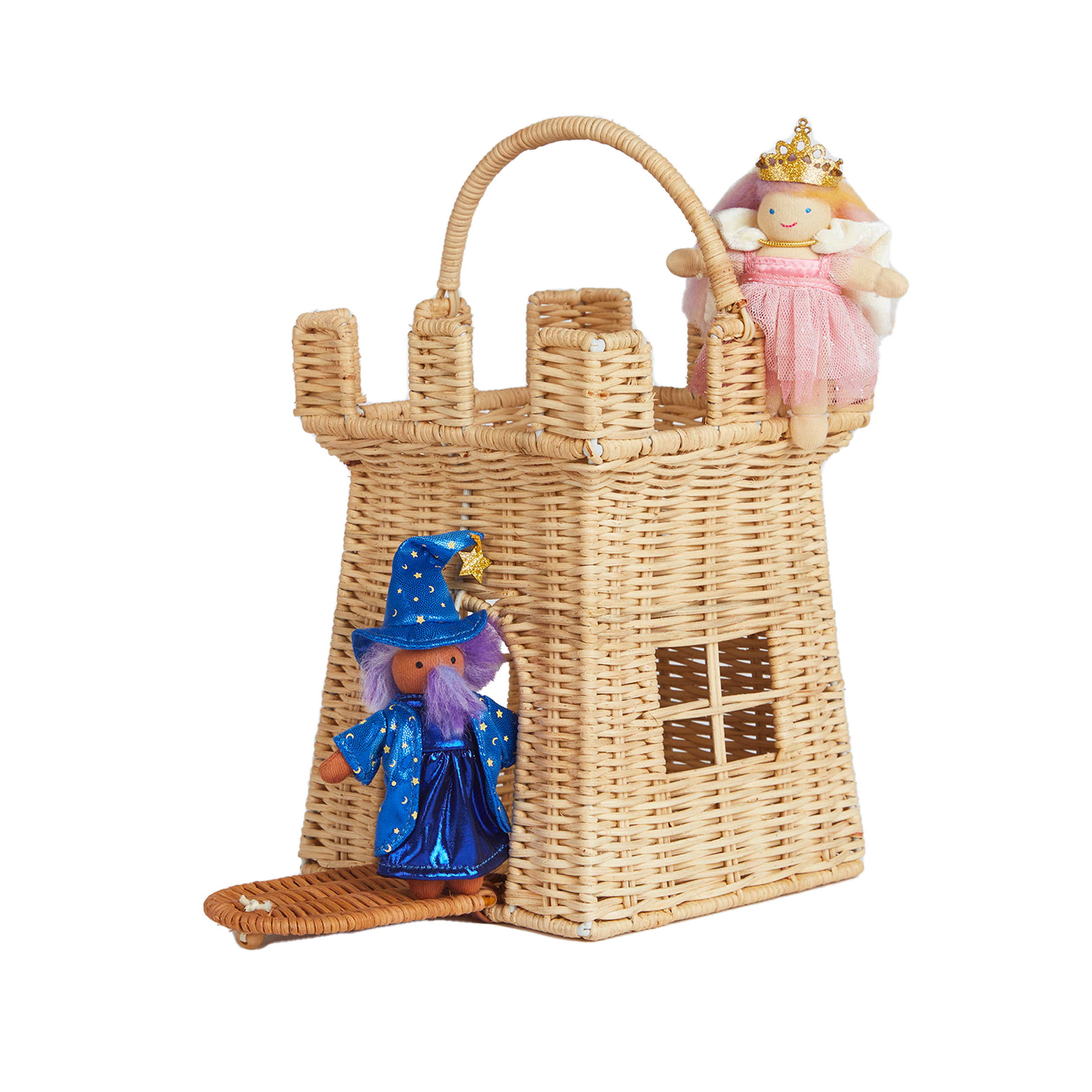 Olli Ella Rattan Castle Bag – Natural