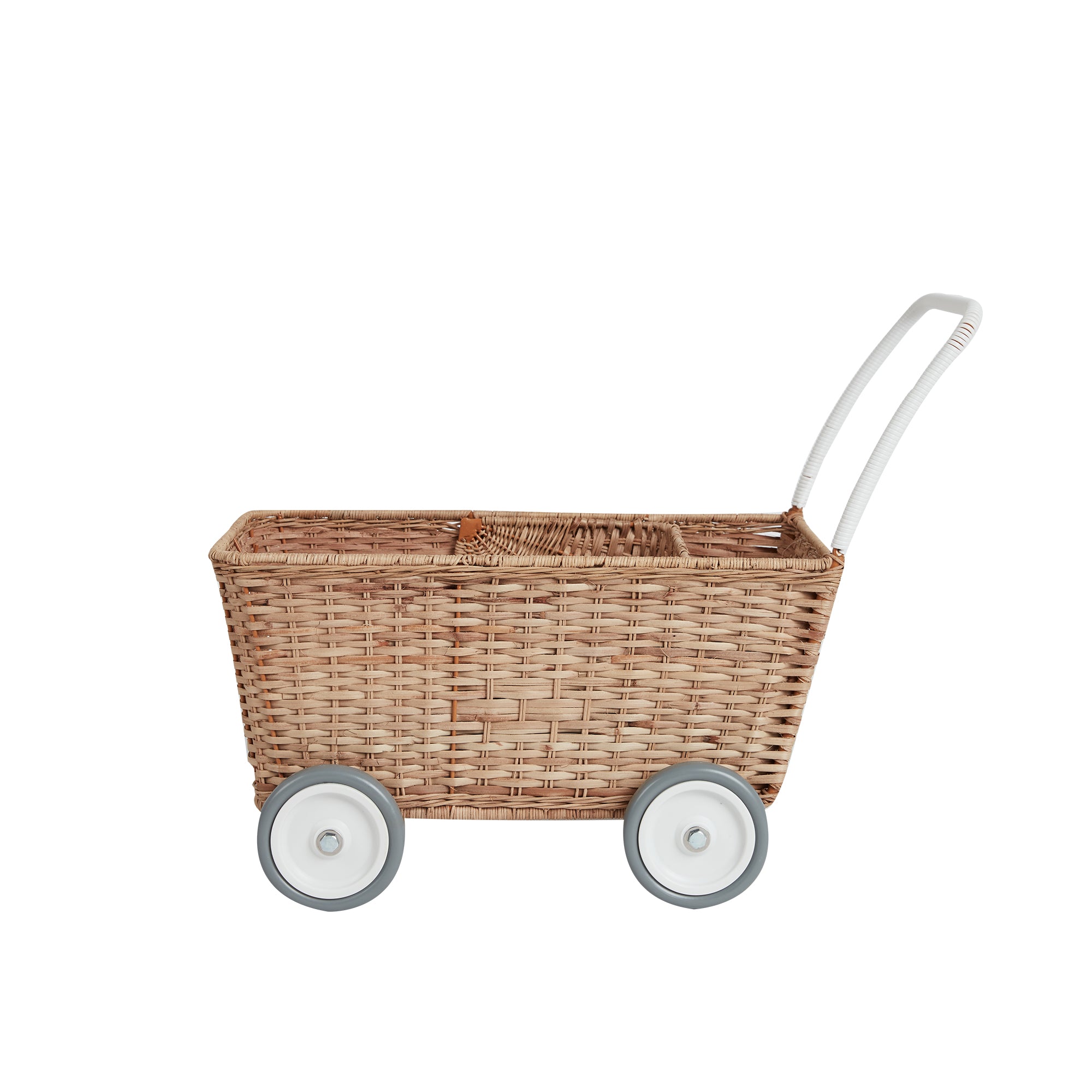 Olli Ella Strolley Rattan Stroller – Natural
