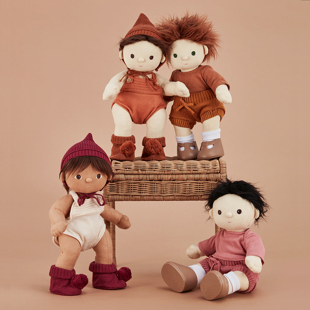 Olli Ella Dinkum Doll Knit Set – Plum