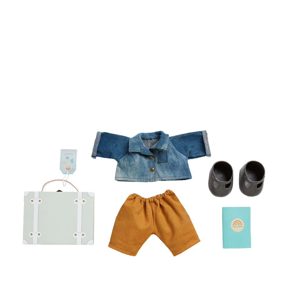 Olli Ella Dinkum Doll Travel Togs – Sage