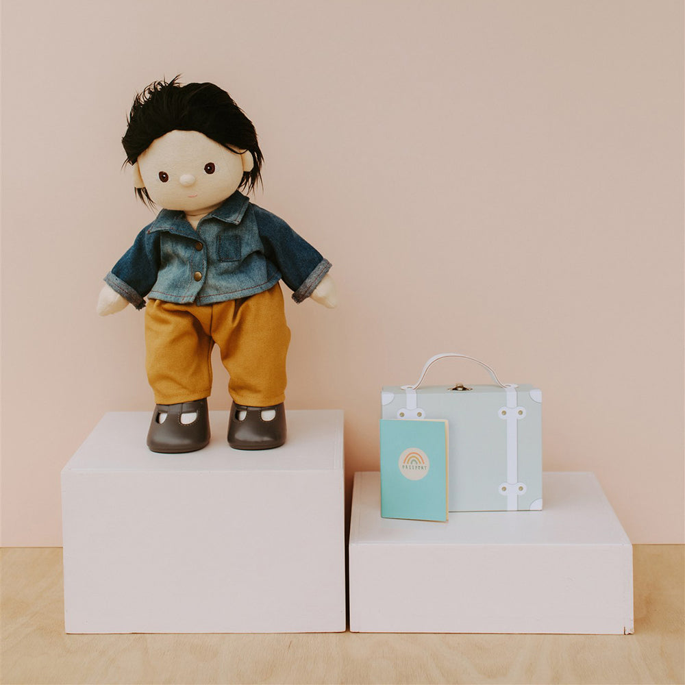 Olli Ella Dinkum Doll Travel Togs – Sage